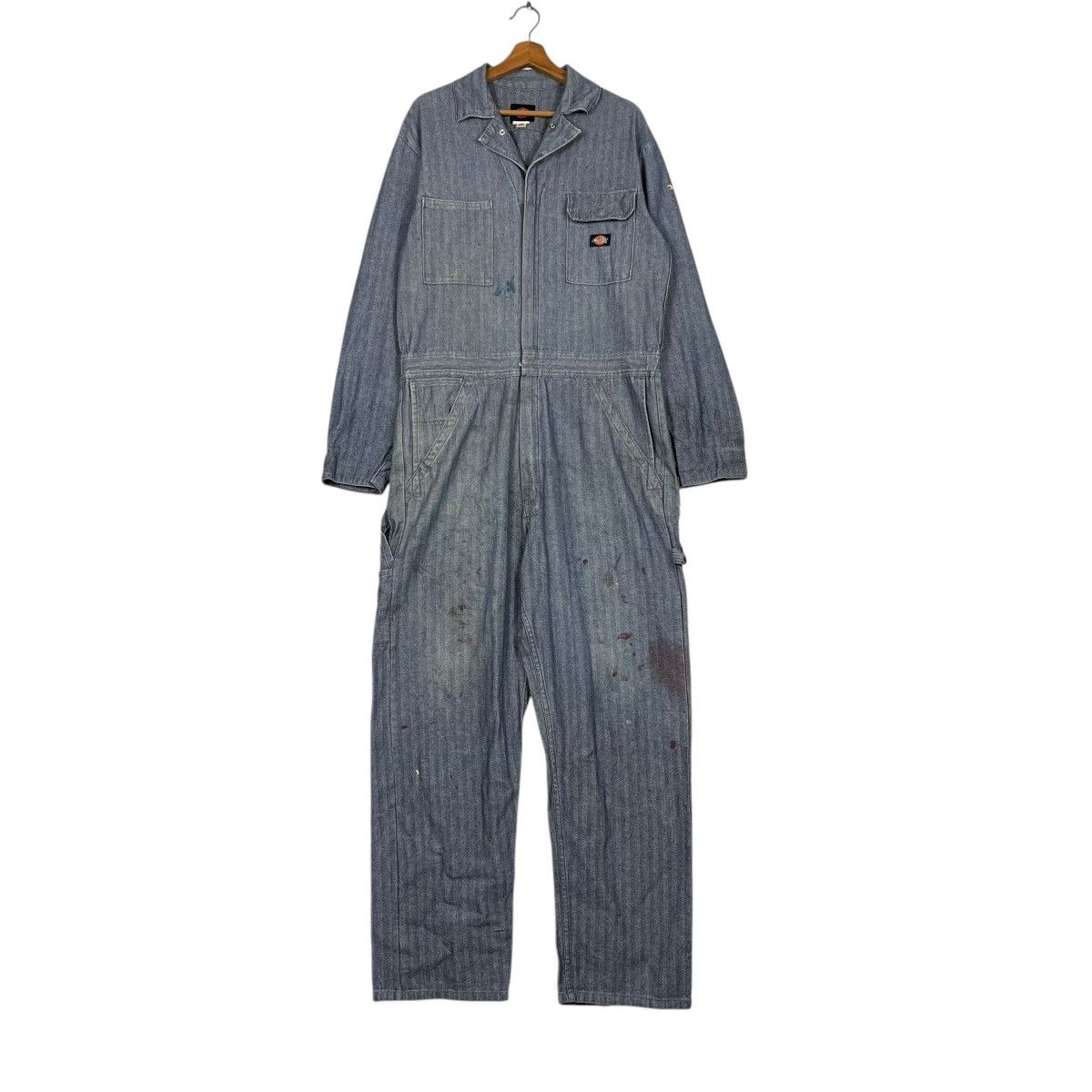 Dickies Vintage Dickies Hickory Stripe Denim Coverall Size US 38 / EU 54 - 1 Thumbnail