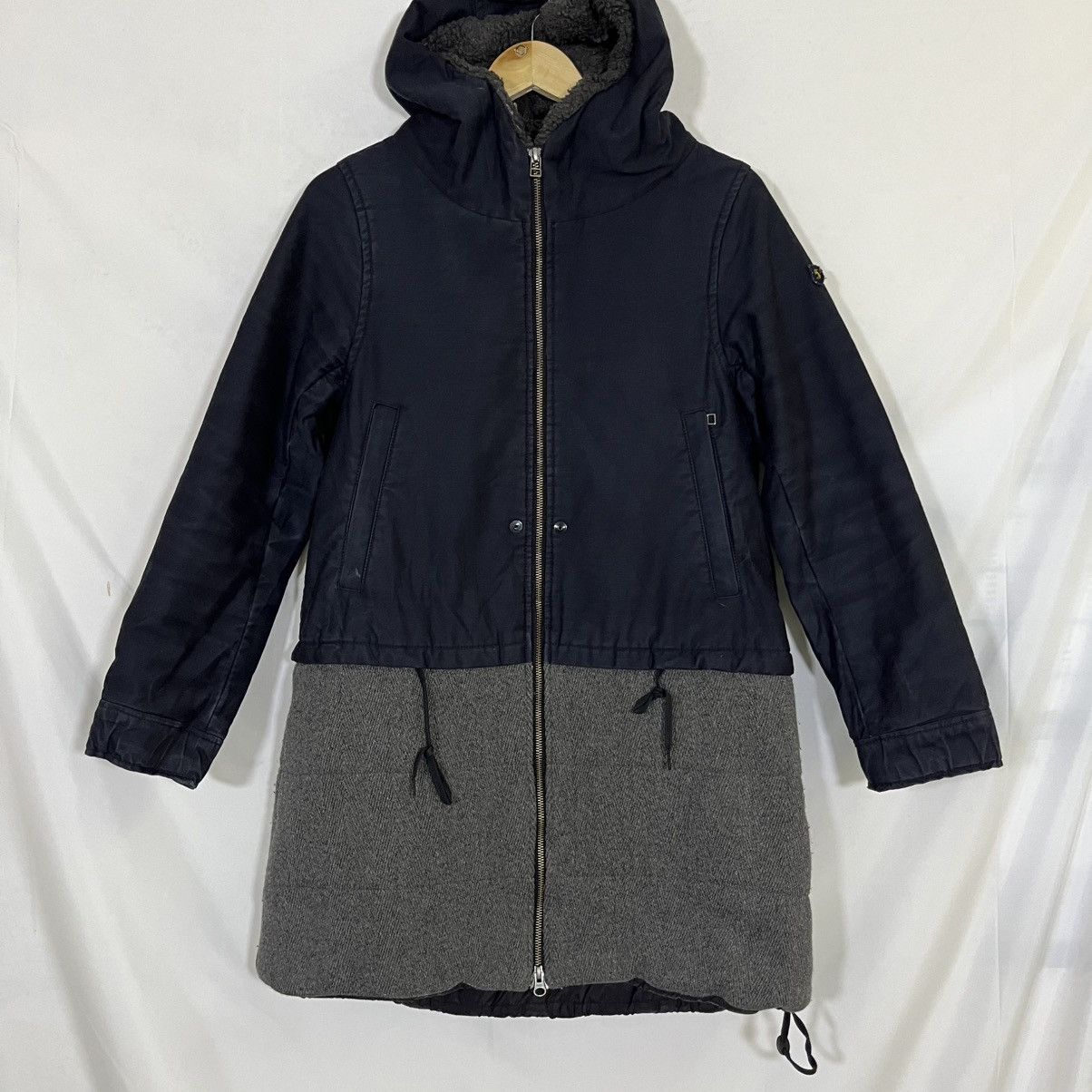 If Six Was Nine BLANC BASQUE FUR HOODED LONG JACKET Size US S / EU 44-46 / 1 - 1 Thumbnail
