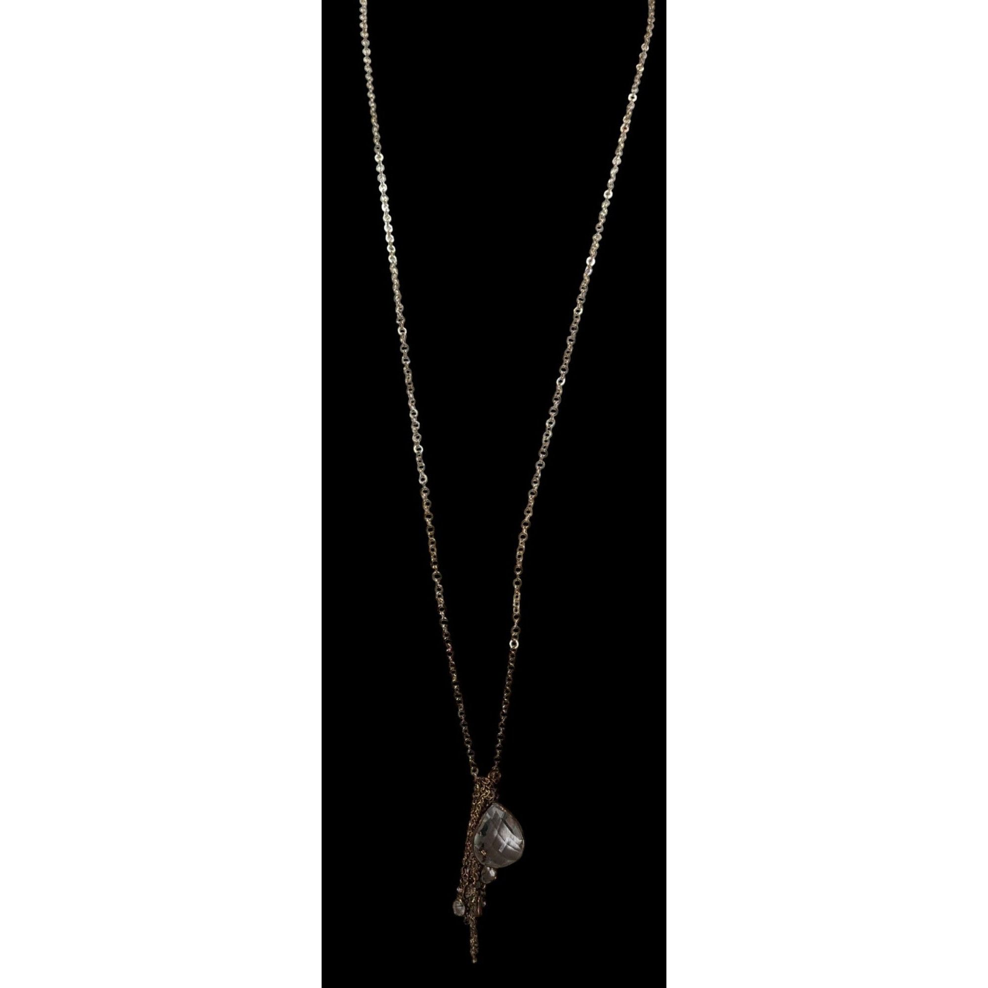 Other Whimsical Cluster Charm Pendant Necklace With Teardrop Gems Size ONE SIZE - 2 Thumbnail