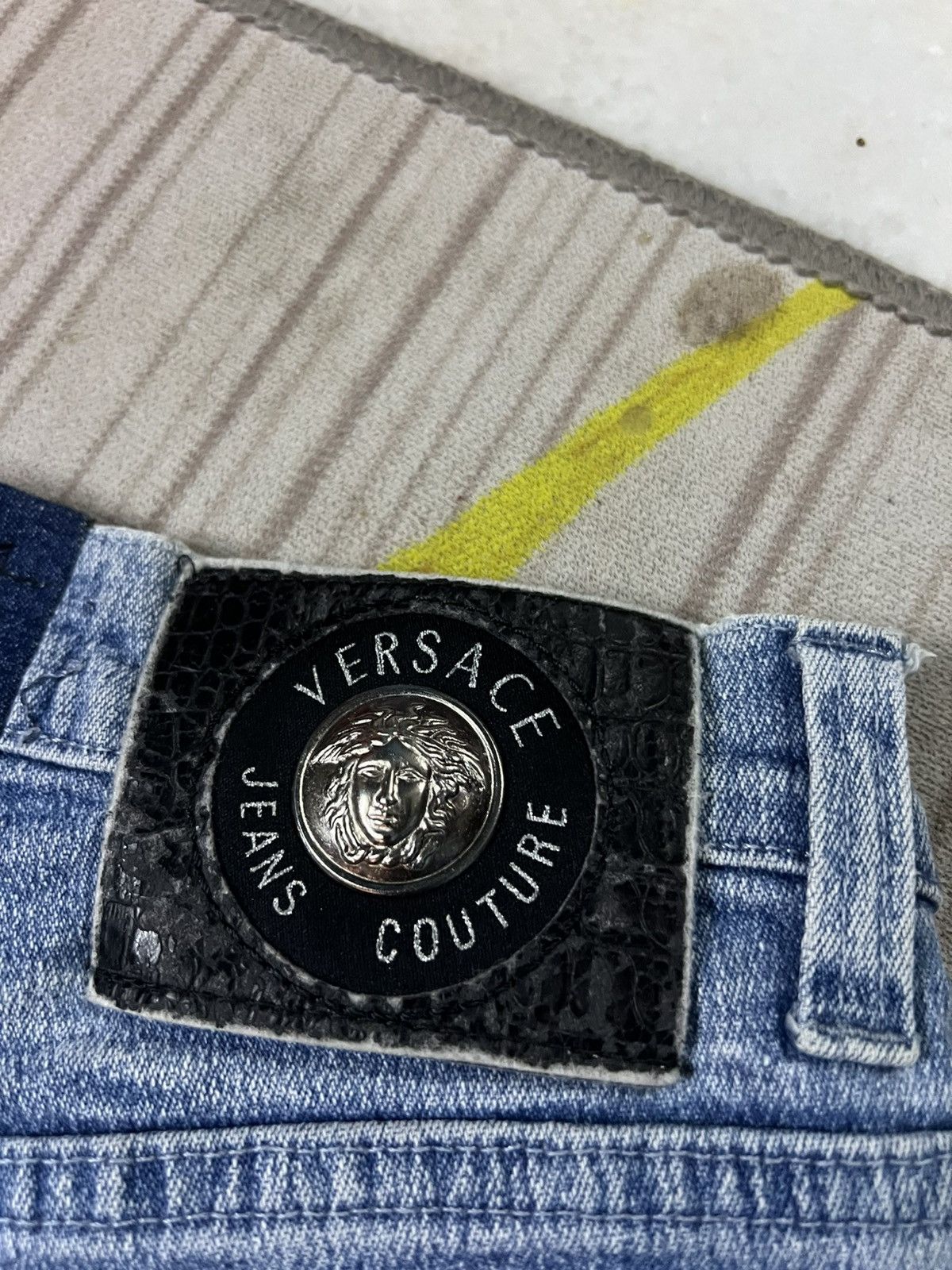 Versace Jeans Couture 💥Versace Jean Couture Faded Jean Size 26" / US 2 / IT 38 - 21 Thumbnail
