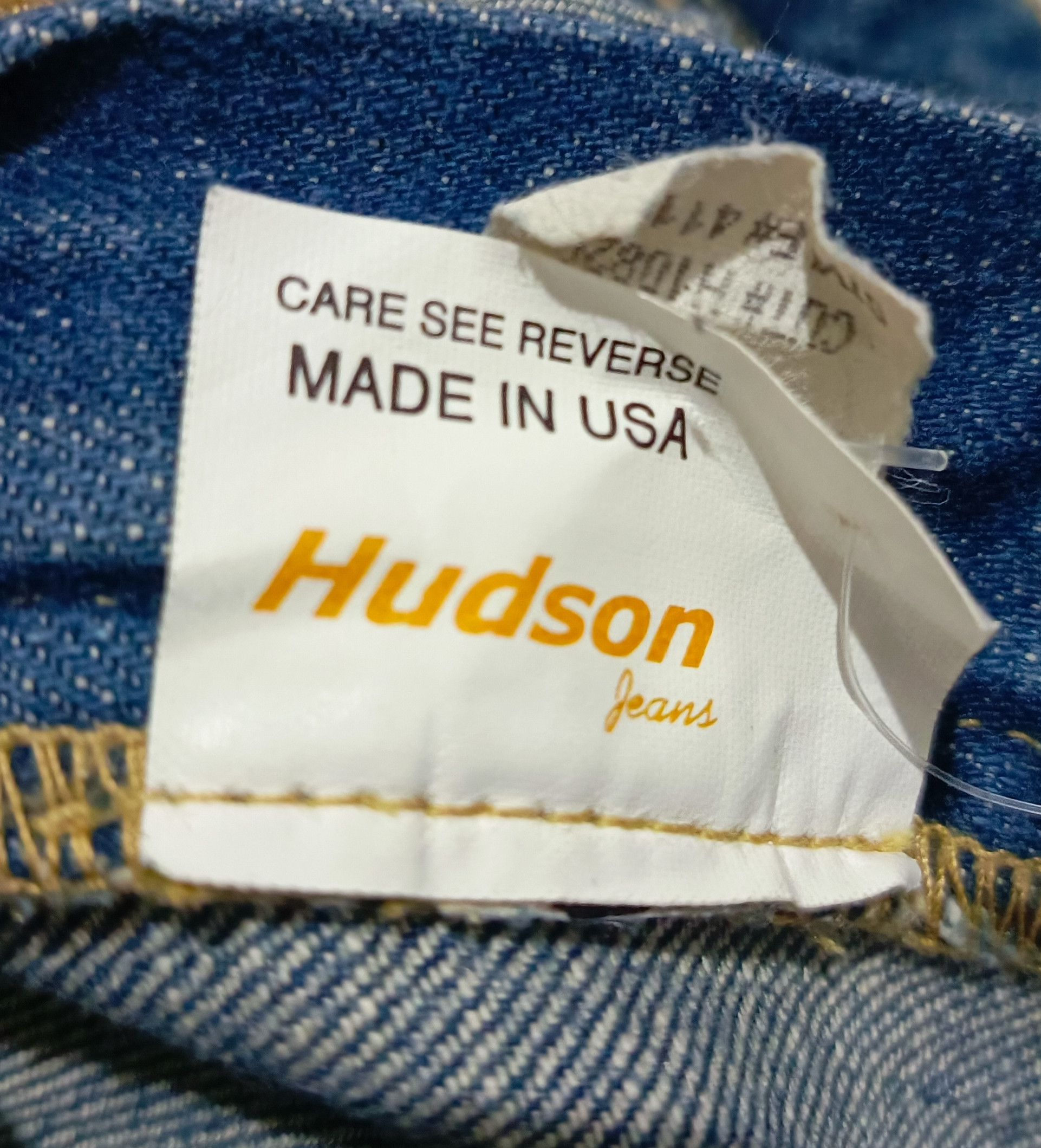 Hudson 1990's - Asymmetric Flared Low Denim Jeans Size US 29 - 11 Thumbnail