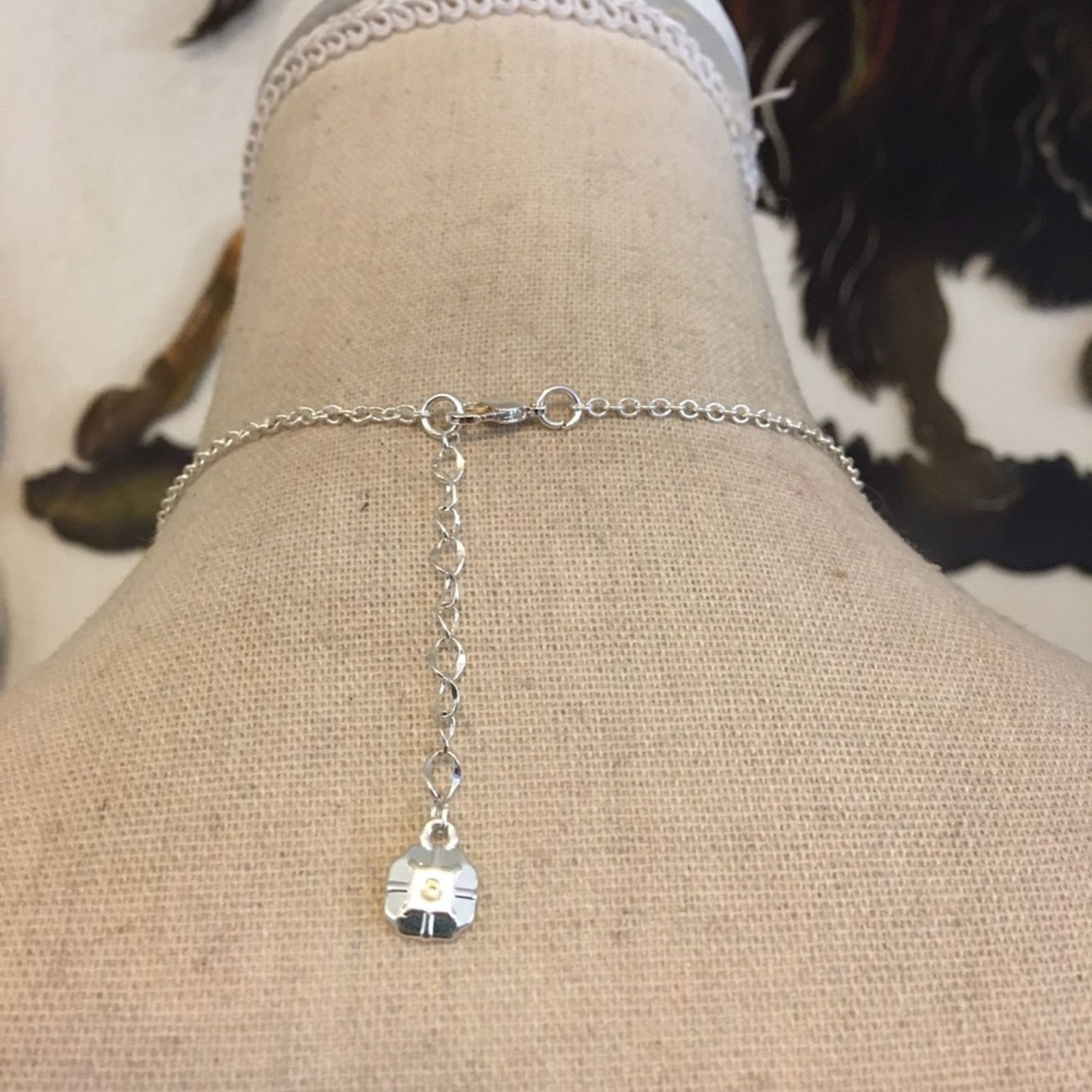 Jewelry Shiny silver tone dahlia flower tassel necklace Size ONE SIZE - 6 Thumbnail