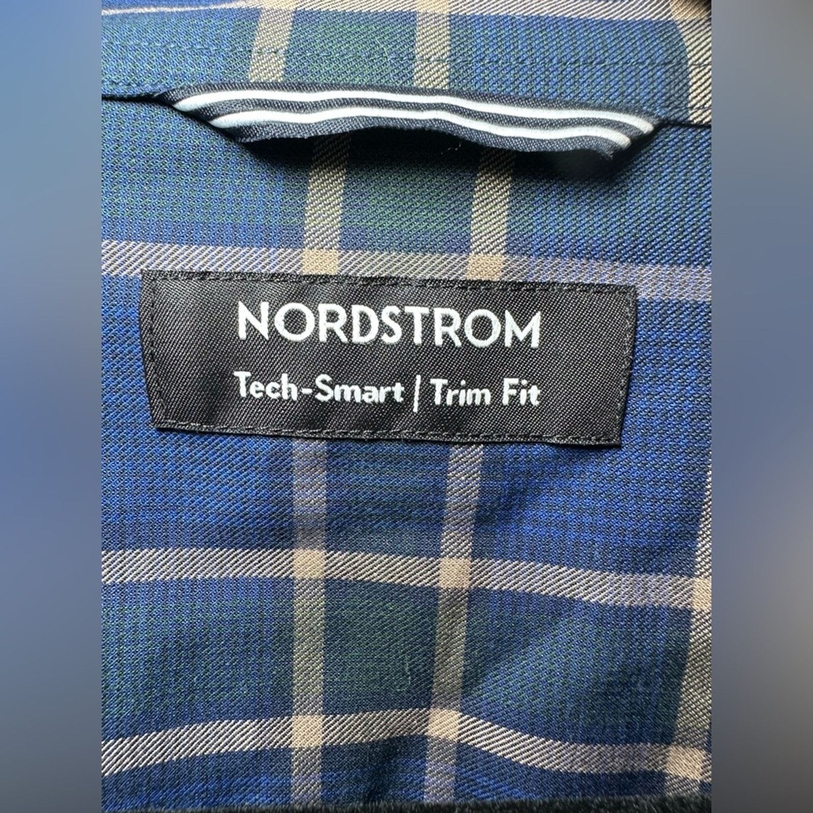 Nordstrom NWT Nordstrom Tech Smart Trim Fit Stretch Shirt Men’s Sz 2XL Size US XXL / EU 58 / 5 - 5 Thumbnail