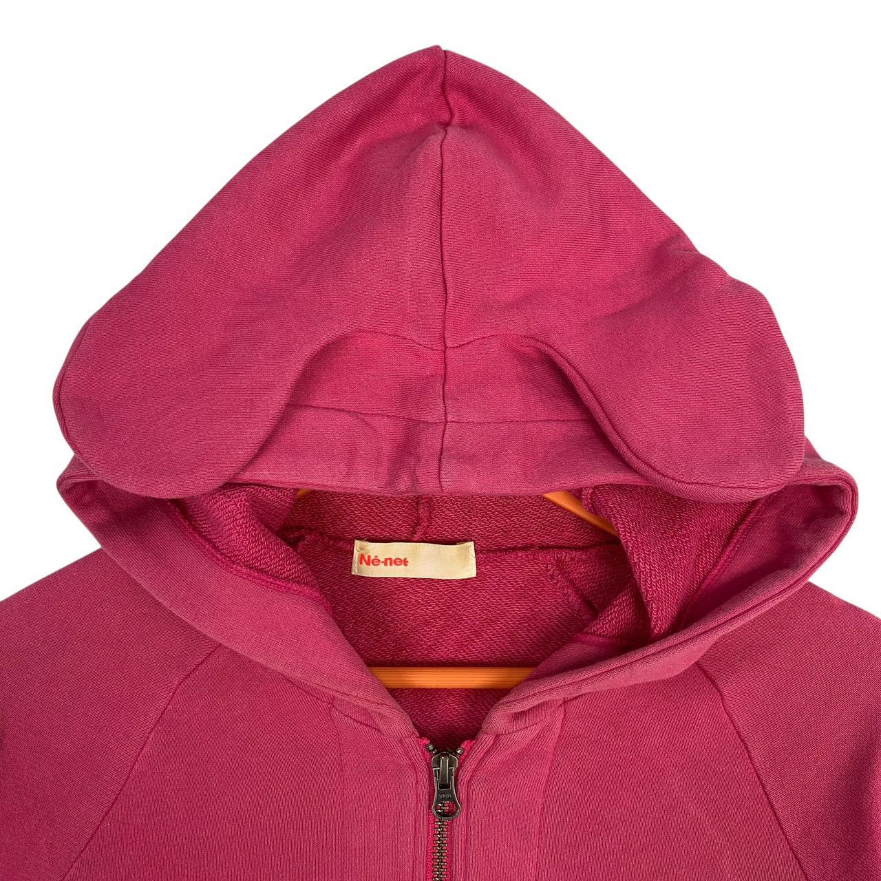 Ne-Net Vintage Né-net Bear Ears Zip Up Hoodie Pink Harajuku Style Size M / US 6-8 / IT 42-44 - 6 Thumbnail