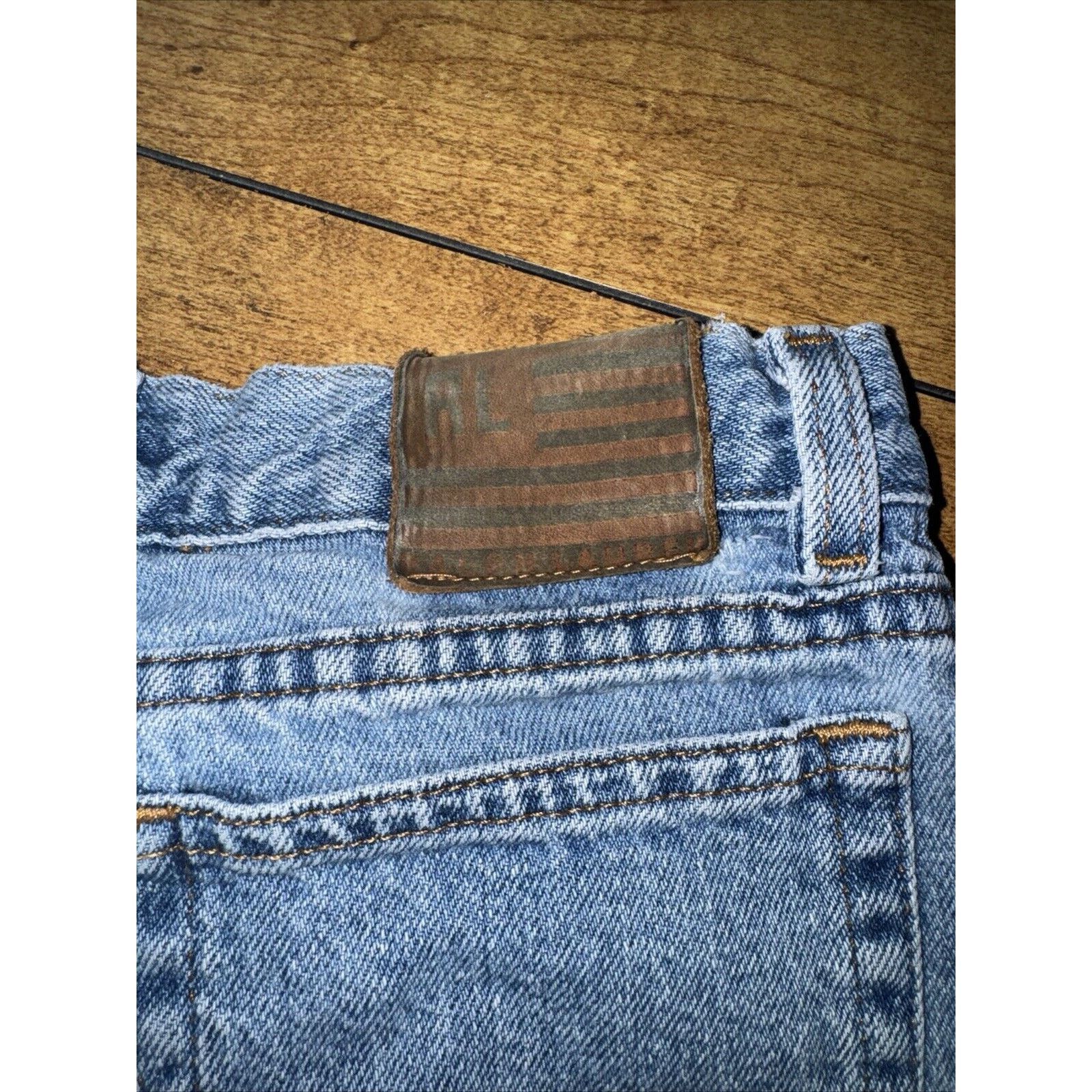 Ralph Lauren × Vintage Ralph Lauren Denim Shorts Blue Size 14 24 In Waistband Size 24" / US 00 / IT 34 - 4 Thumbnail