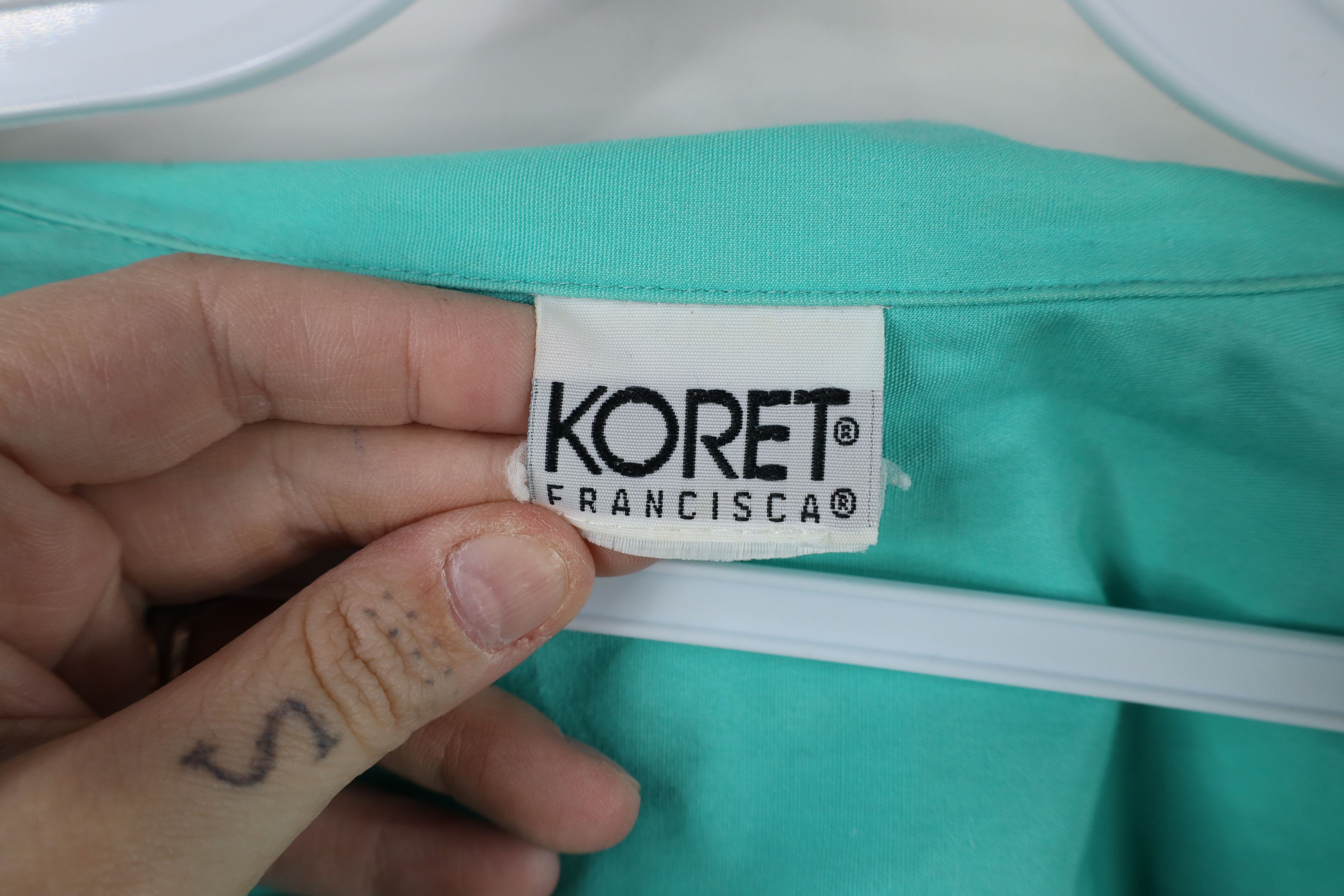 Vintage Vintage 90s Streetwear Blank Full Zip Bomber Jacket Teal Size XL / US 12-14 / IT 48-50 - 10 Thumbnail
