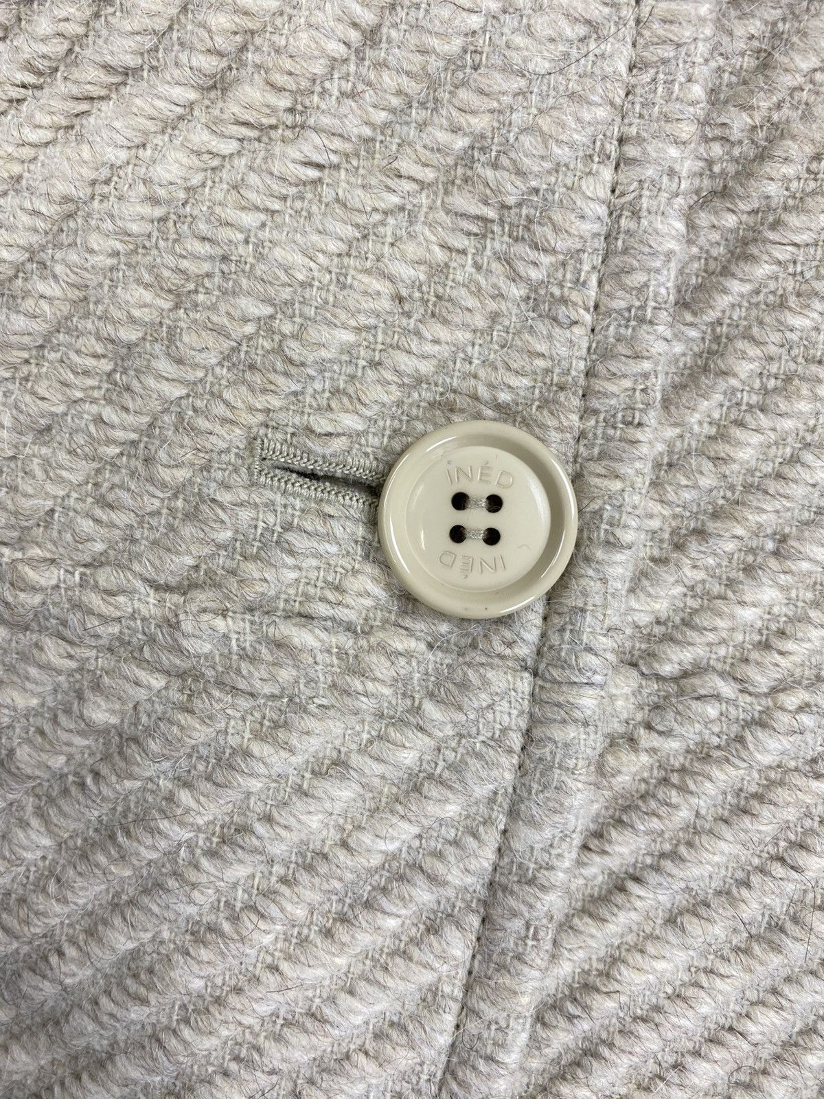 Yohji Yamamoto 1992 Yohji Yamamoto Ined Casual Tweed Button Knit Jacket Size S / US 4 / IT 40 - 6 Thumbnail