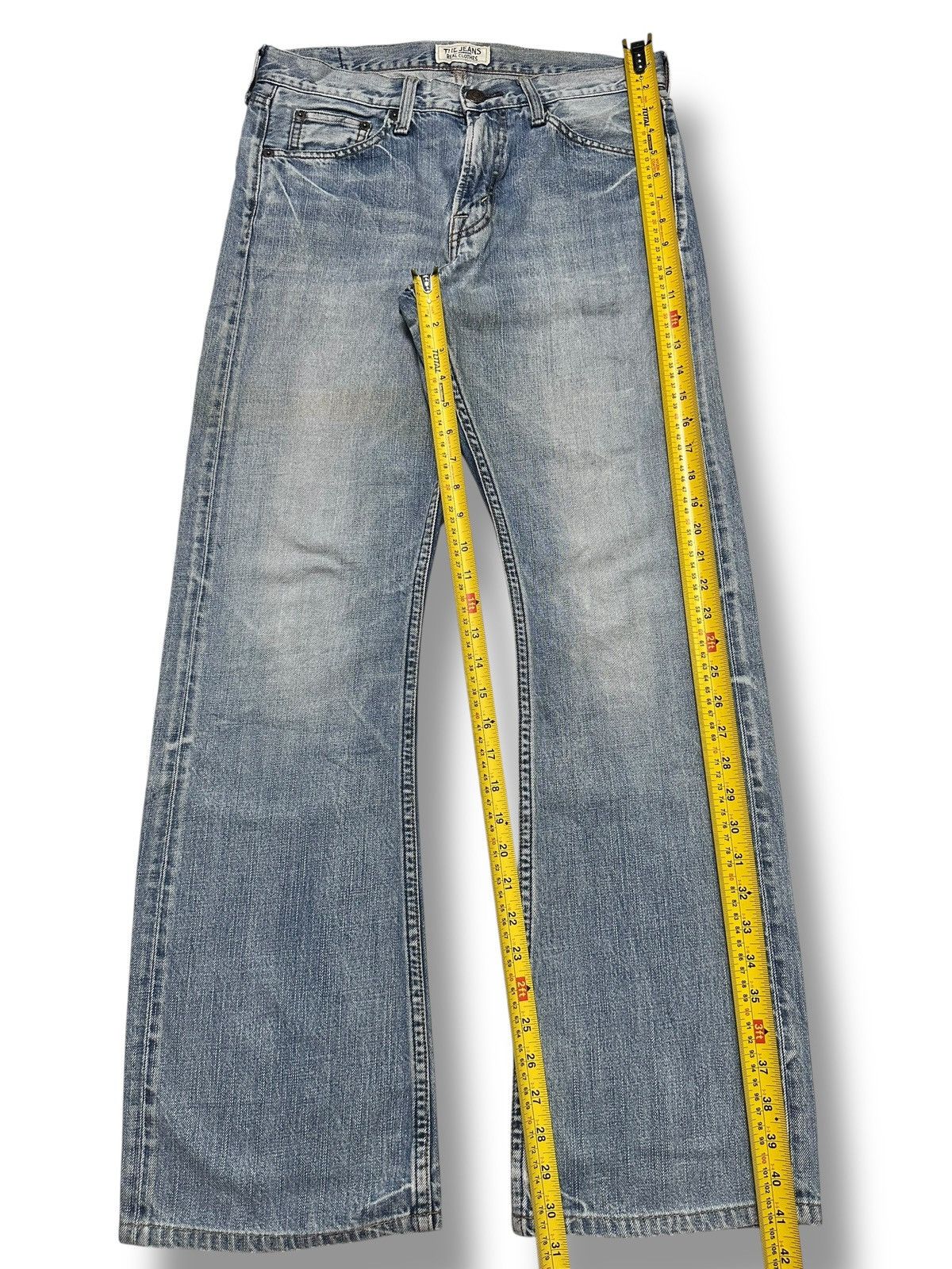 Japanese Brand Bobson Special Edition Flare Jeans – Light Blue Wash & Faded Size US 32 / EU 48 - 19 Thumbnail