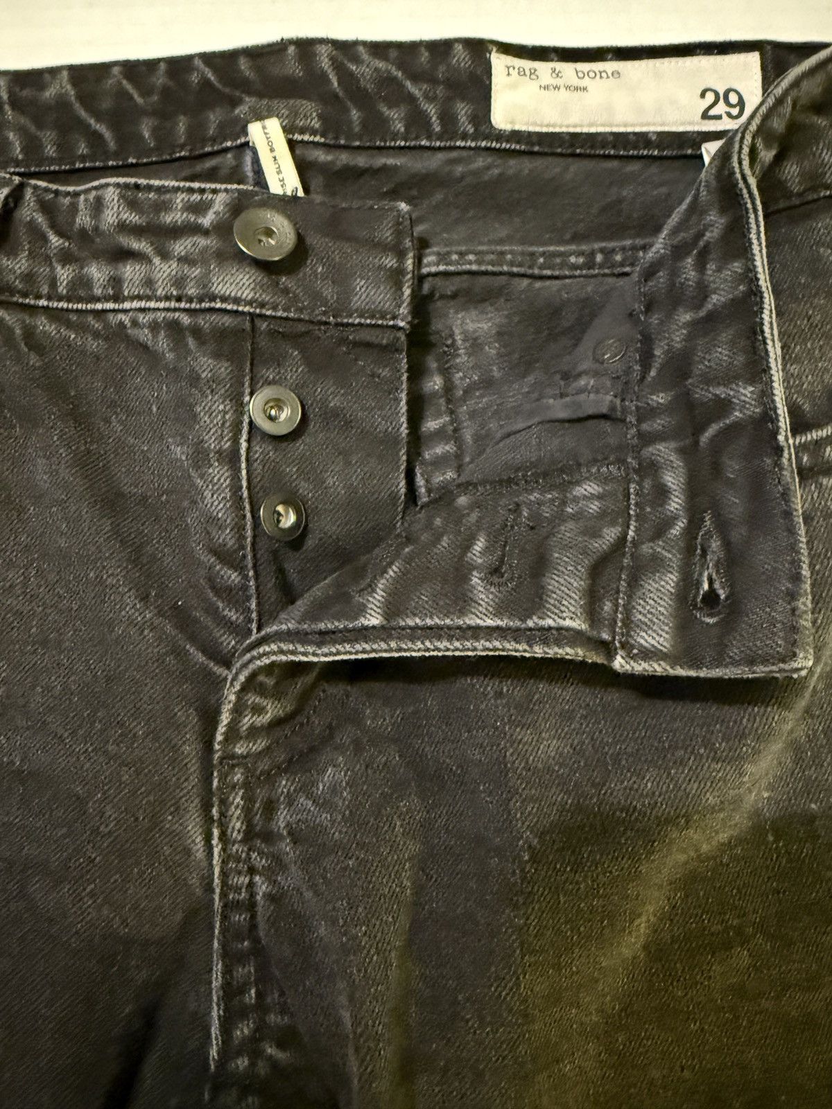 Rag & Bone Rag & Bone Women Black Dre Low Rise Slim Boyfriend Jean-29 Size 29" - 4 Thumbnail