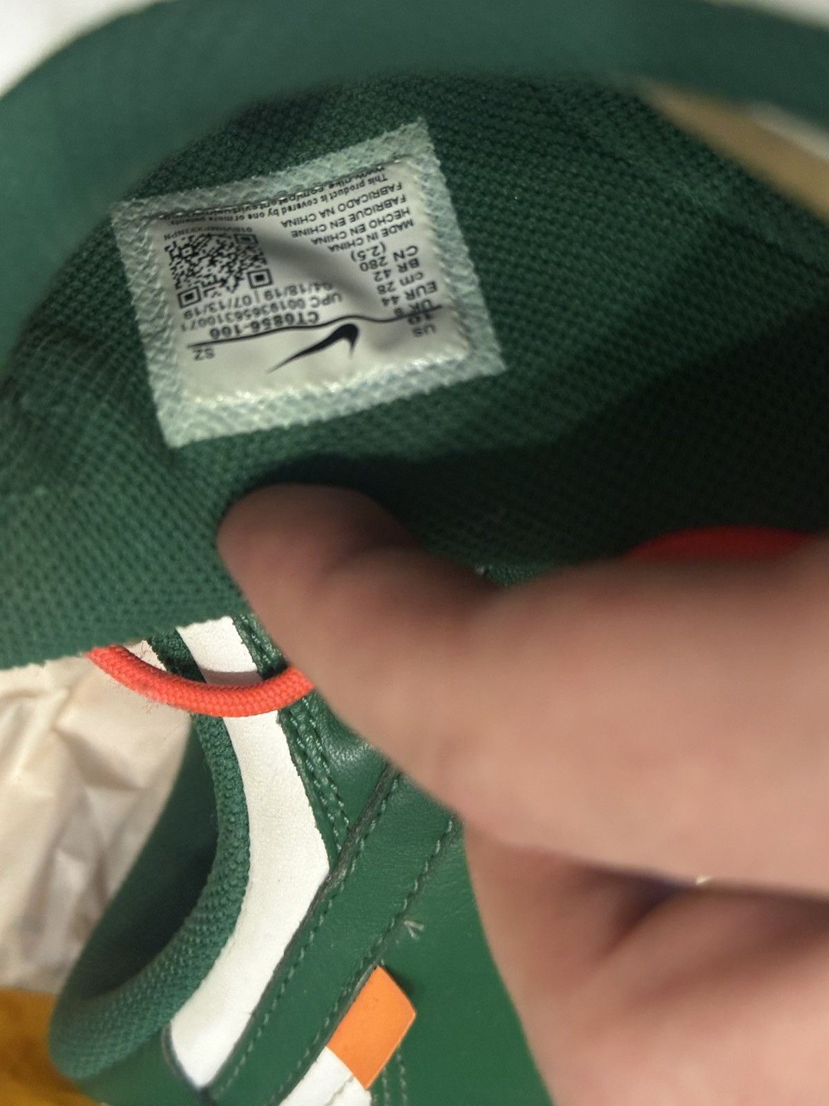 Nike × Off-White Nike x Off White dunk green Size US 10 / EU 43 - 7 Thumbnail