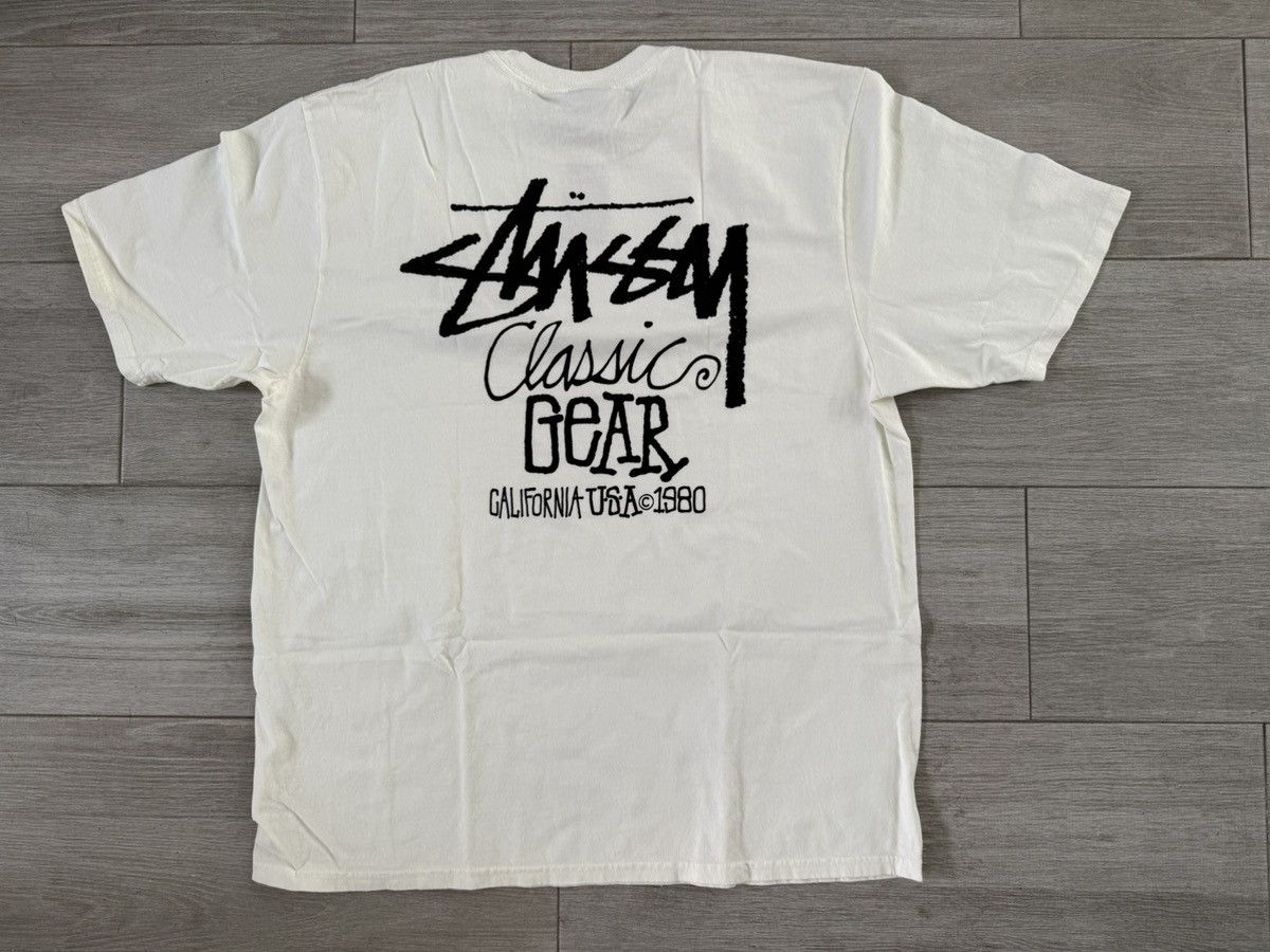 Stussy Stussy Classic Gear 1905084 Pigment Dyed Natural Tee Large Size US L / EU 52-54 / 3 - 7 Thumbnail