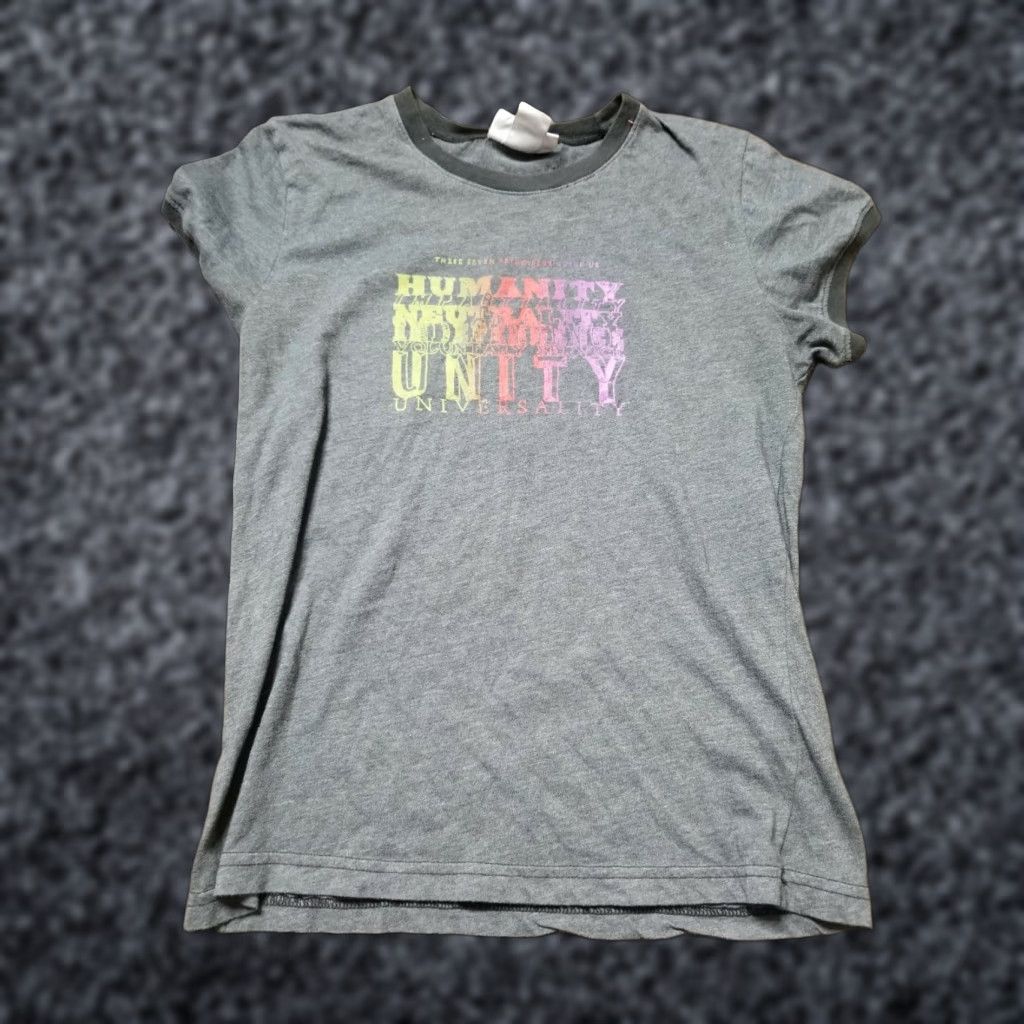 Doublet VINTAGE American Red Cross T-Shirt Ringer Women L Crew Neck Short Sleeve Double-Sided Gray Size L Adult Womens T-Shirt Size L / US 10 / IT 46 - 1 Thumbnail