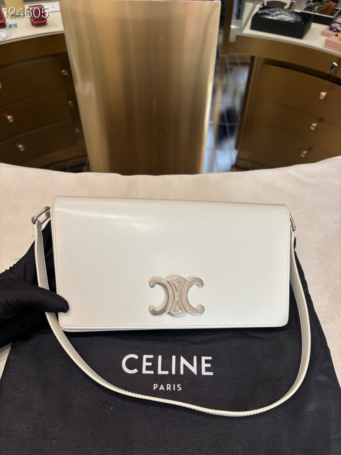 Celine CELINE Triomphe Envelope Crossbody Bag Size ONE SIZE - 1 Thumbnail
