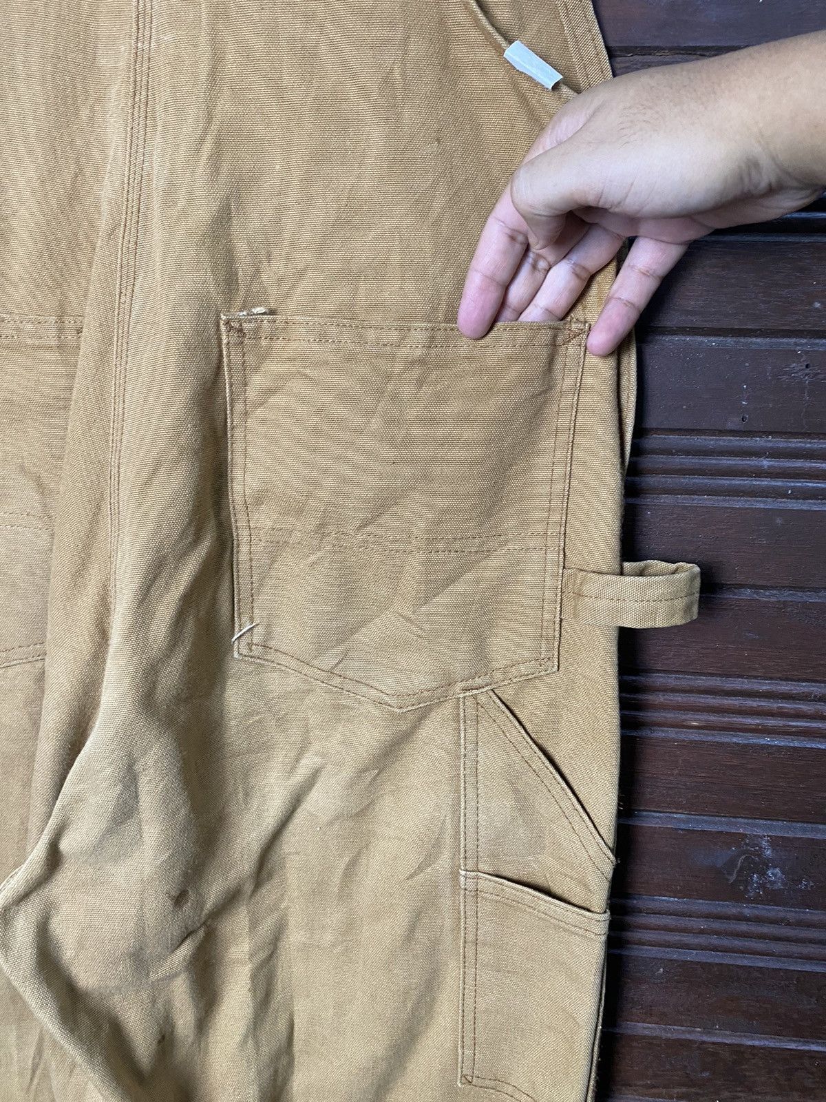 Vintage Vintage 80s Round House Double Knee Overalls Usa Size US 34 / EU 50 - 10 Thumbnail