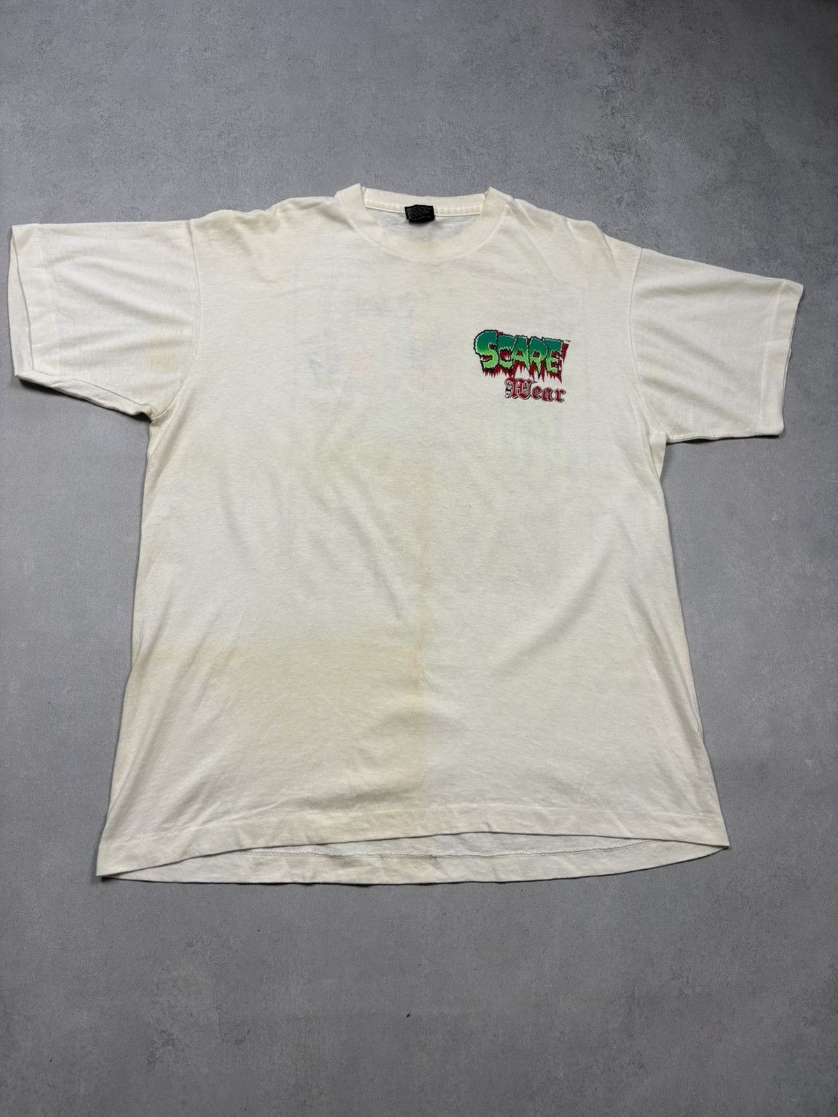 Vintage 1988 Scare Wear The Face Plant Skate Punk Gonzales Tee VTG Size US XL / EU 56 / 4 - 3 Thumbnail