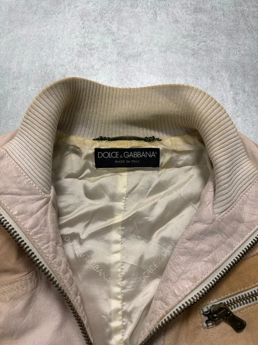 Vintage 2000s Dolce & Gabbana Gradient Effect Multi-Zip Leather Jacket Size US XS / EU 42 / 0 - 6 Thumbnail