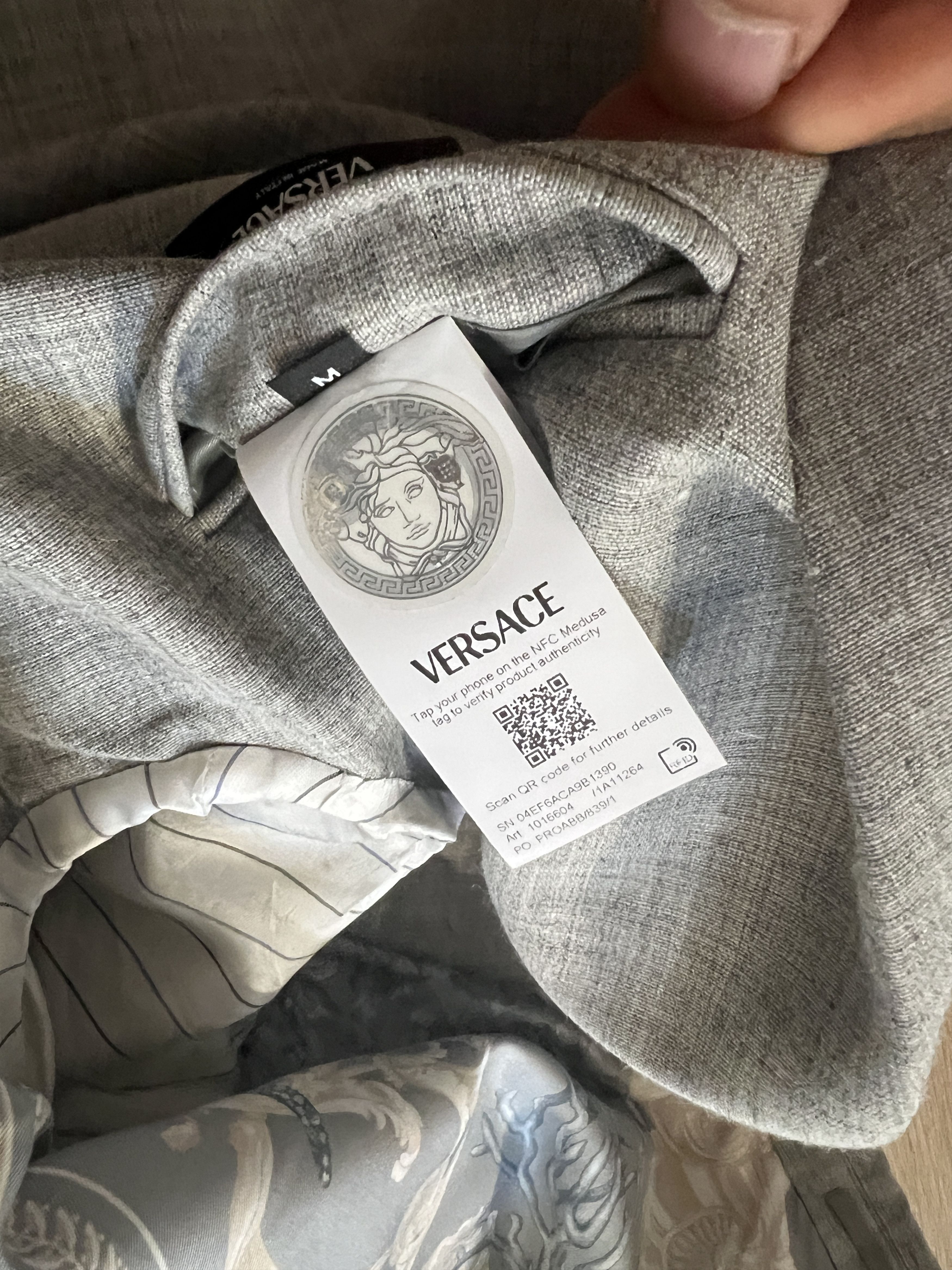 Versace AUTHENTIC VERSACE SUIT Gray Wool-Blend Double-Breasted Size 38R - 13 Thumbnail