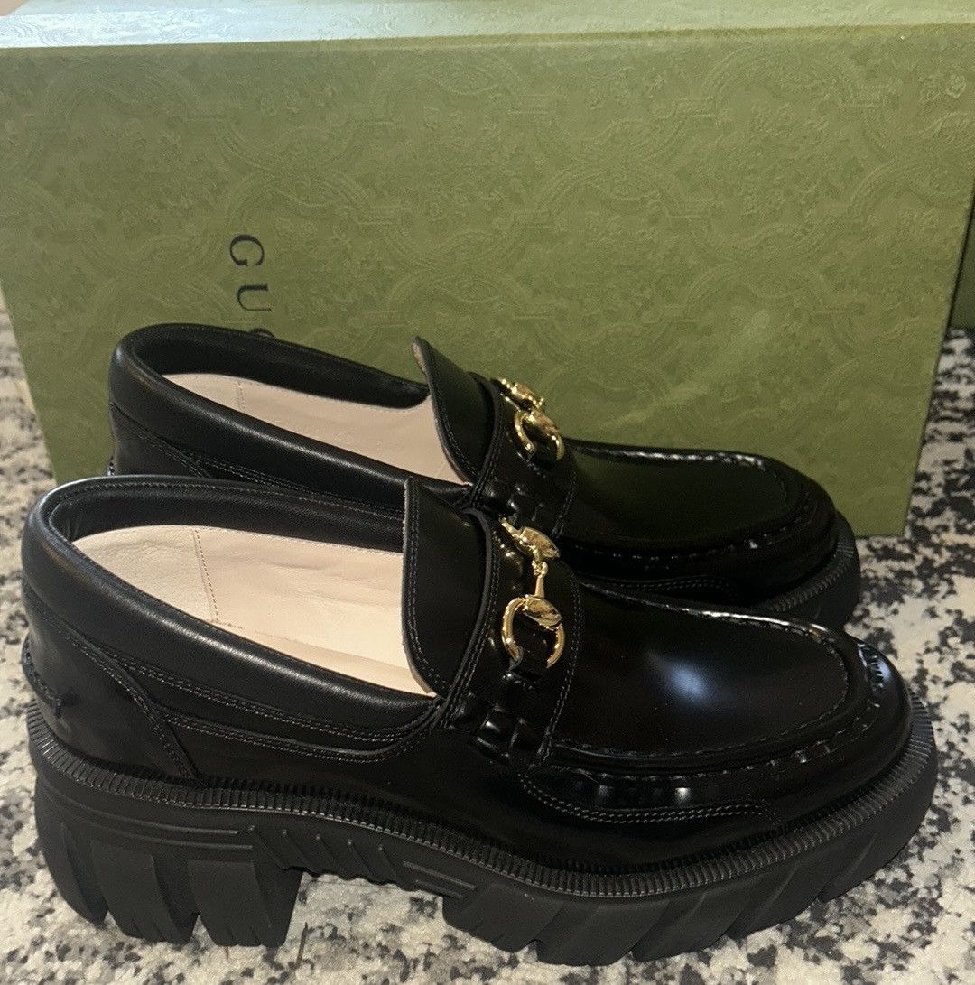 Gucci Gucci Horsebit Lug Sole Loafer Moccasin Leather Magnum Calf Size US 10 / IT 40 - 2 Thumbnail