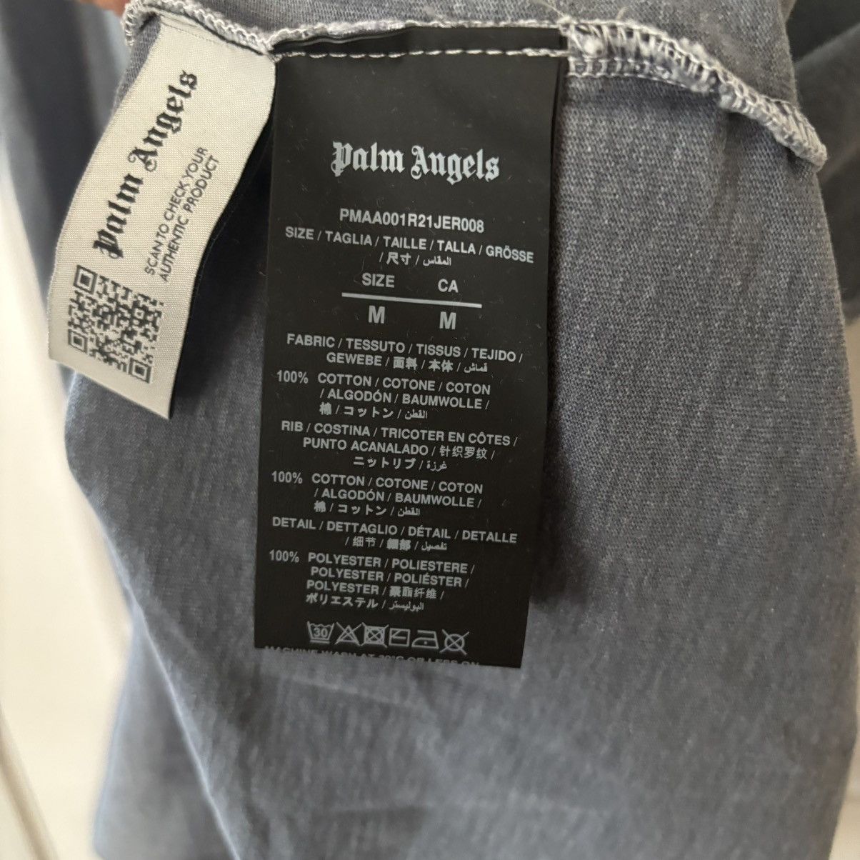 Palm Angels Size M-Palm Angels Vintage T-shirt Navy gently worn SHIPASAP Size US M / EU 48-50 / 2 - 8 Thumbnail