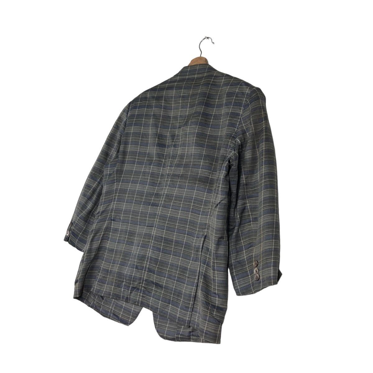 Japanese Brand 🔥Vintage Lanvin Paris Double Breast Tartan Design Coats Size US M / EU 48-50 / 2 - 10 Thumbnail