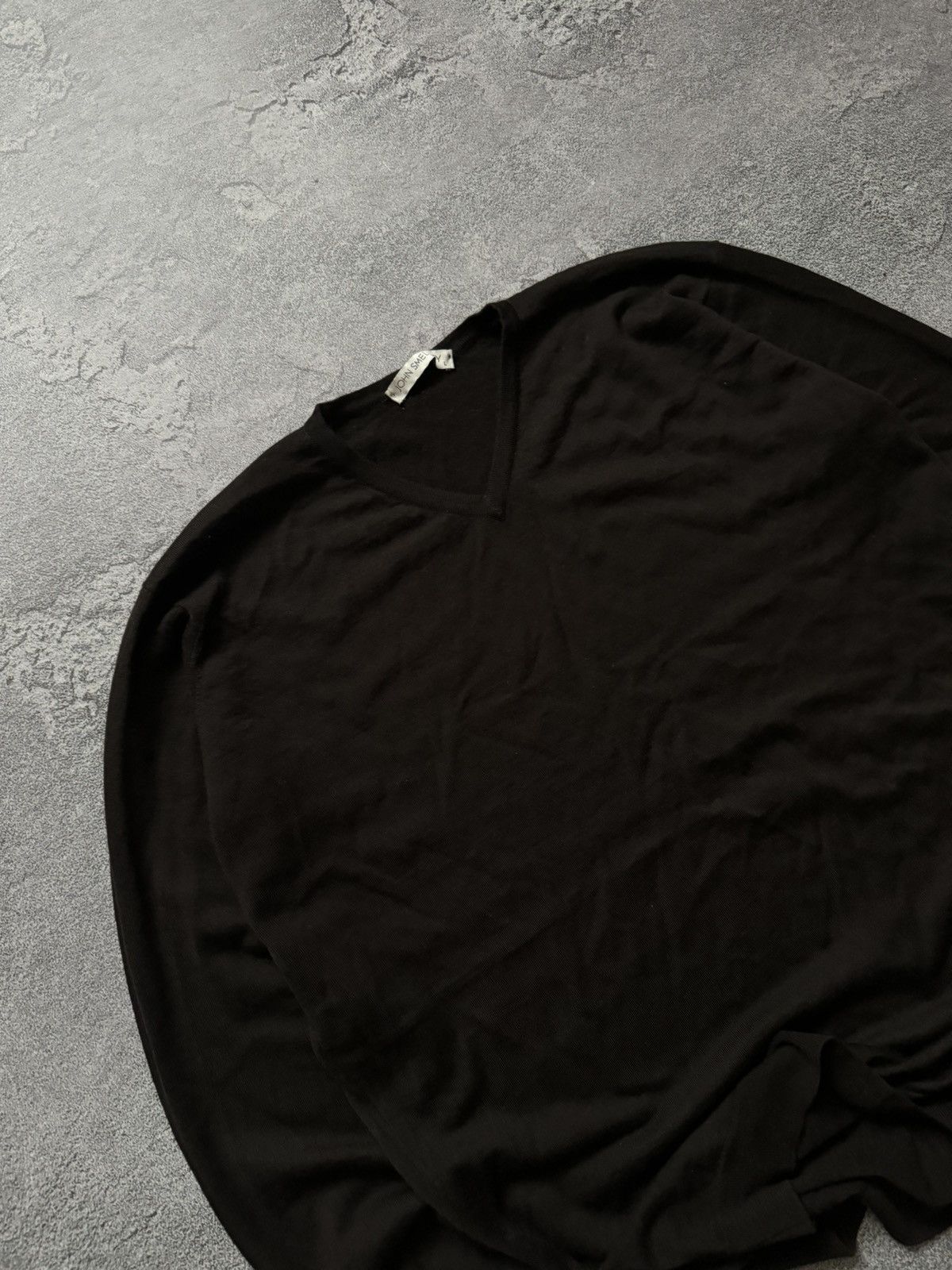 Designer × John Smedley John smedley L brown v-neck sweater jumper pullover knitwear Size US L / EU 52-54 / 3 - 2 Thumbnail