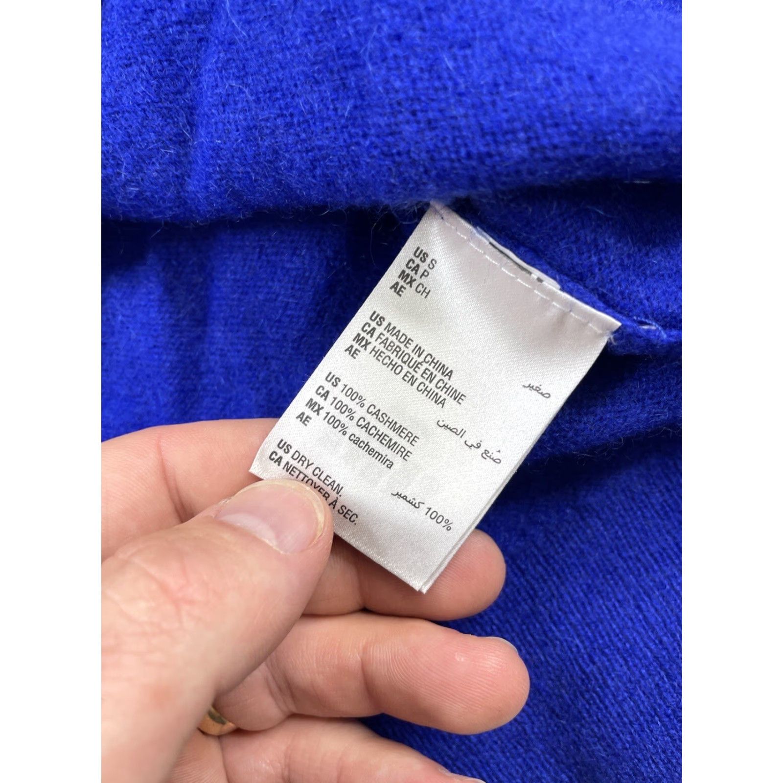 Charter Club CHARTER CLUB Luxury Soft Knit 100% Cashmere V-Neck Sweater Top Blue Size Small Women Pullover Knit Cashmere Casual Vintage? Size L / US 10 / IT 46 - 3 Thumbnail