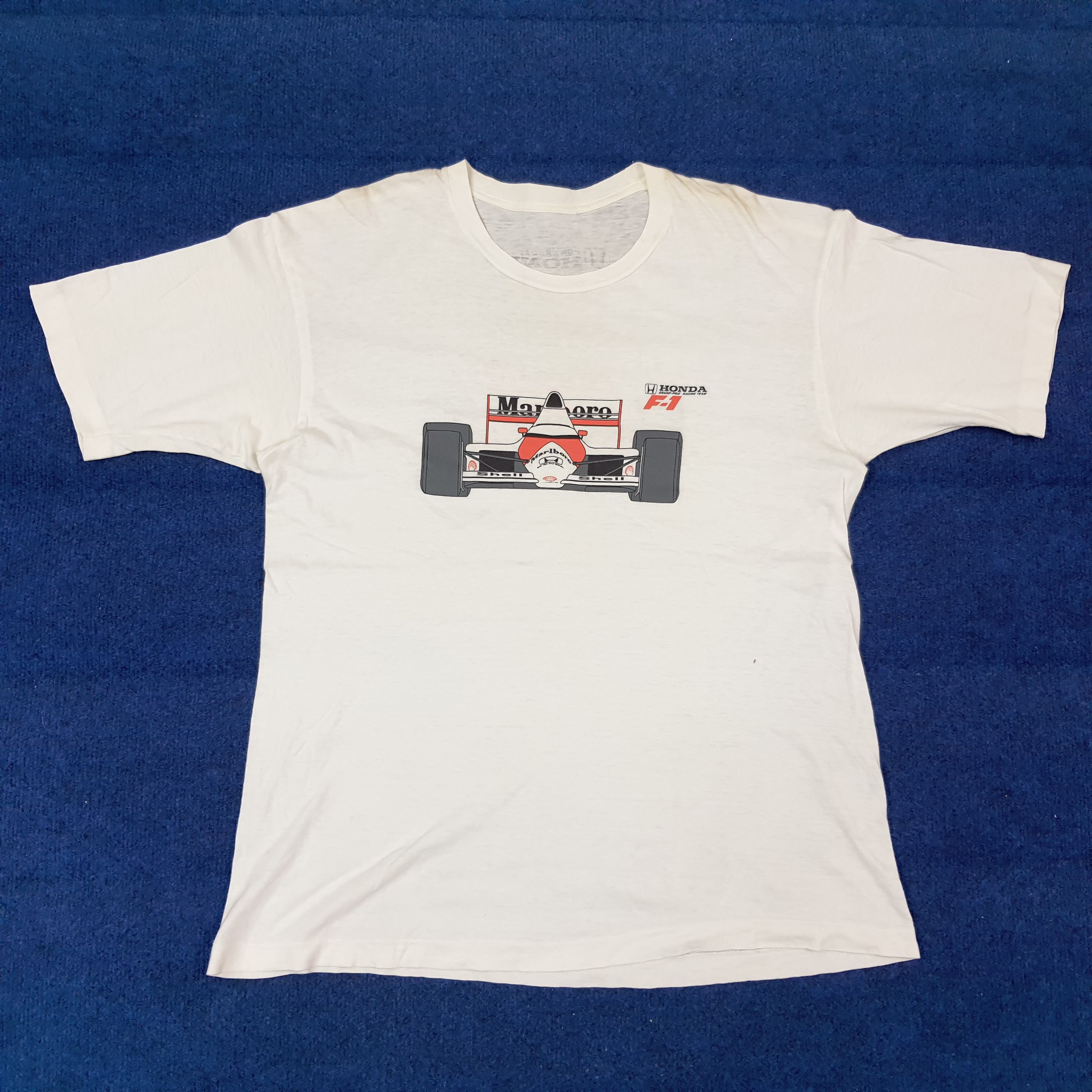 Honda Vintage HONDA F-1 Marlboro 90s Tshirt C259N59 Size US L / EU 52-54 / 3 - 3 Thumbnail