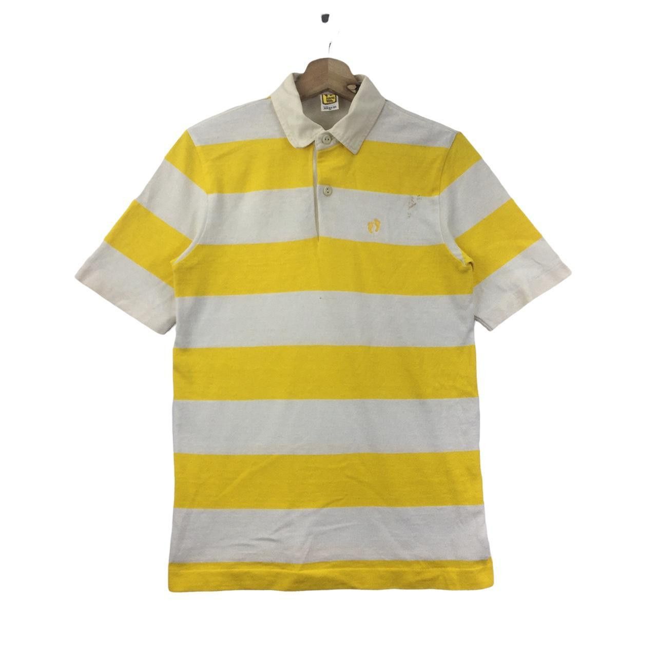 Hang Ten Vtg 80’ HANG TEN SURFING Hawaii Striped Polo Tee Shirt Size M / US 6-8 / IT 42-44 - 1 Thumbnail