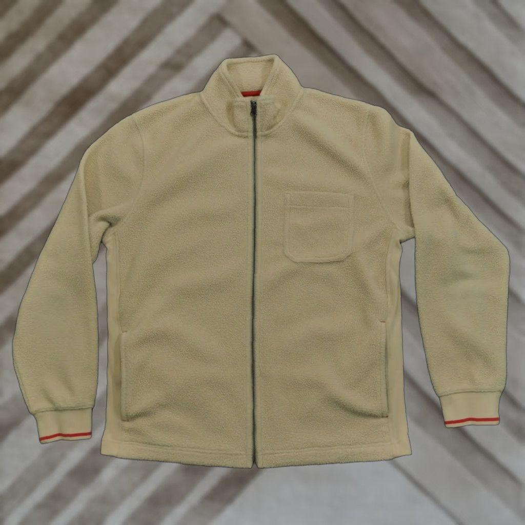 Boden Boden Jacket Mens L Beige Full Zip Fleece Casual Outdoors Bomber Style - Regular Size, Men, Coat/Jacket Size US L / EU 52-54 / 3 - 1 Thumbnail