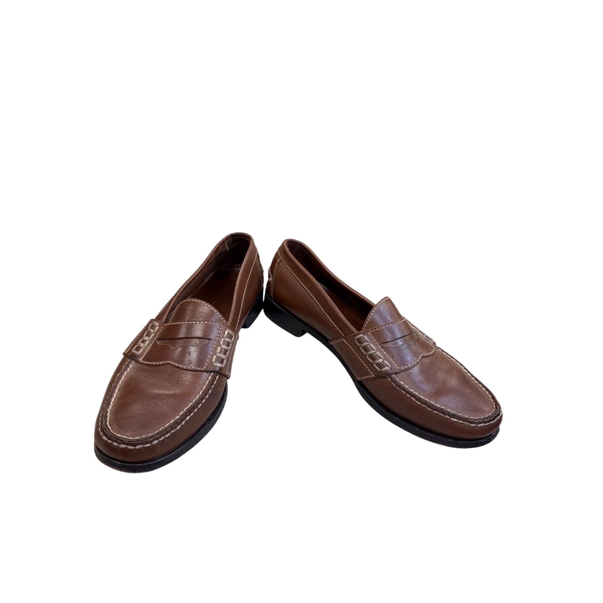 Cole Haan Mens Brown Leather Slip-On Loafers Size 10D SKU 82