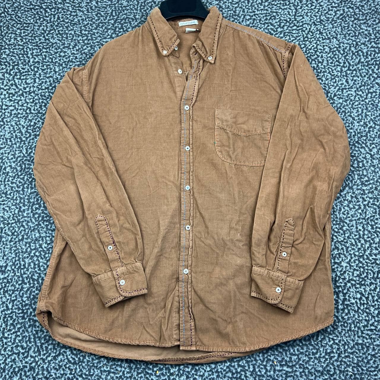 Carbon2Cobalt Carbon 2 Cobalt Button Up Shirt Men Corduroy Long Sleeve L Size US L / EU 52-54 / 3 - 1 Thumbnail