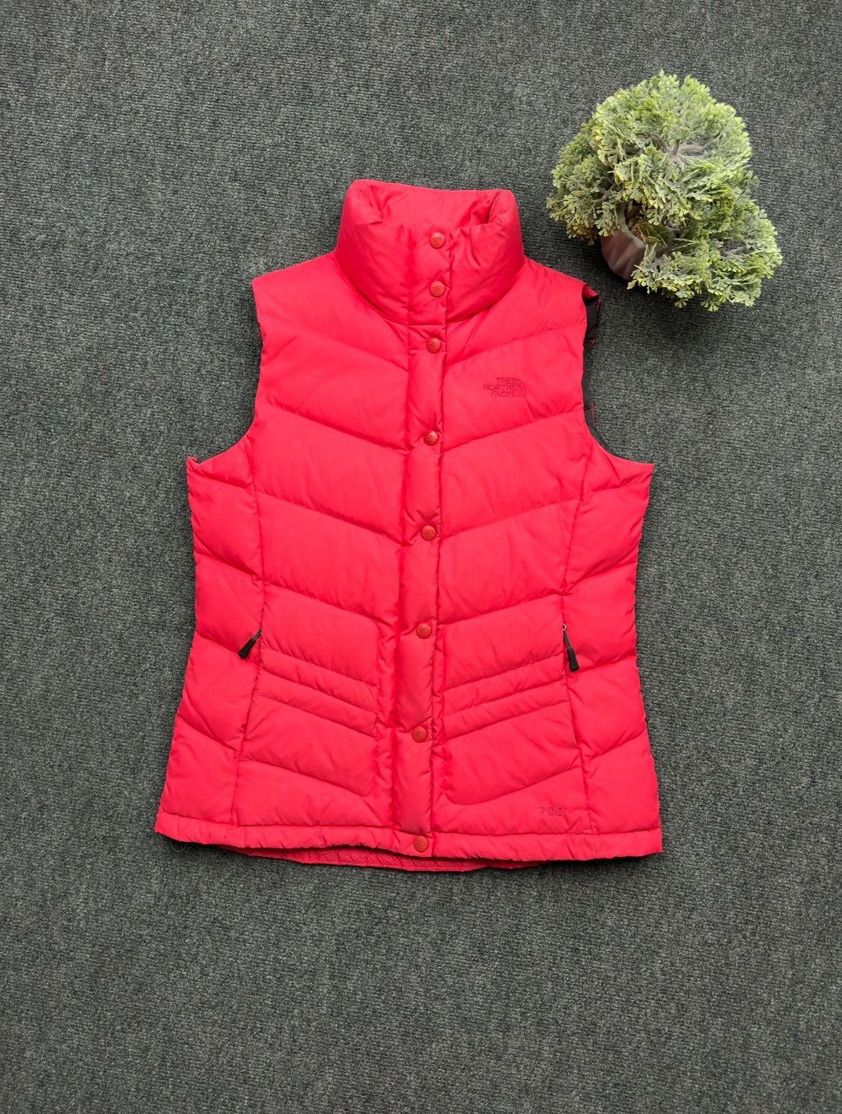 THE NORTH FACE TNF 700 Down Puffer Vest Jacket Pink Women’s