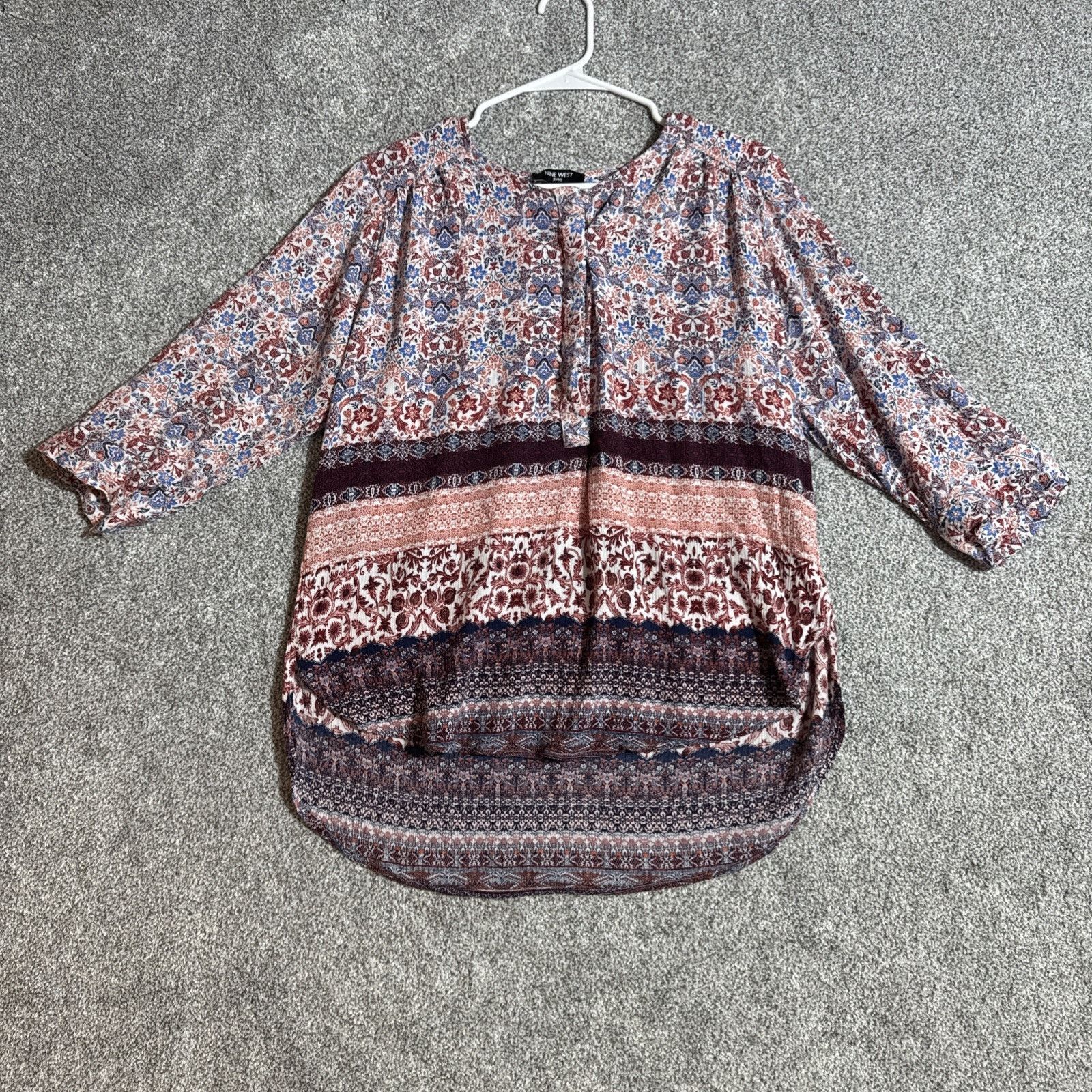 Nine West Boho Top Womens XXL Paisley Festival Chic Cottagecore Retro Size XXL / US 16-18 / IT 52-54 - 1 Thumbnail