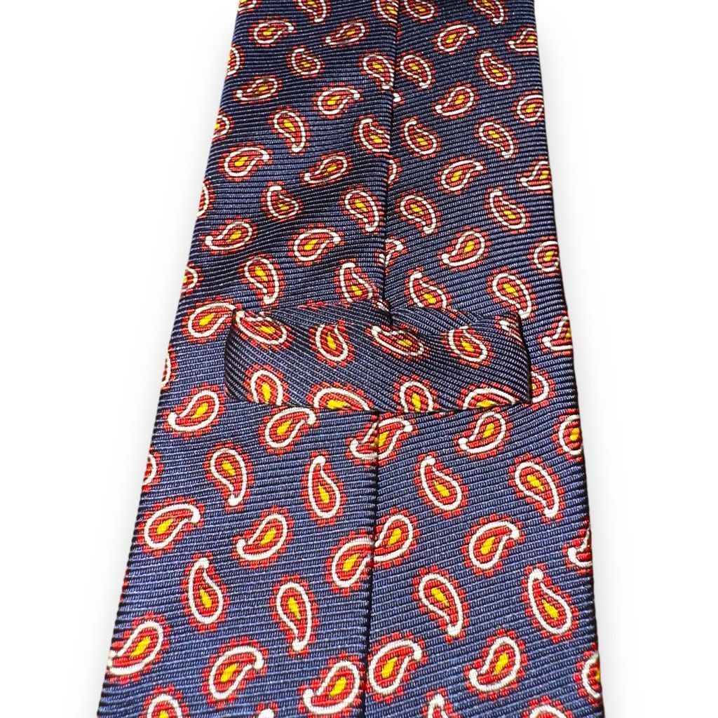 Etro Etro Milano Red & Navy Blue Paisley Made in Italy Necktie Size ONE SIZE - 4 Thumbnail