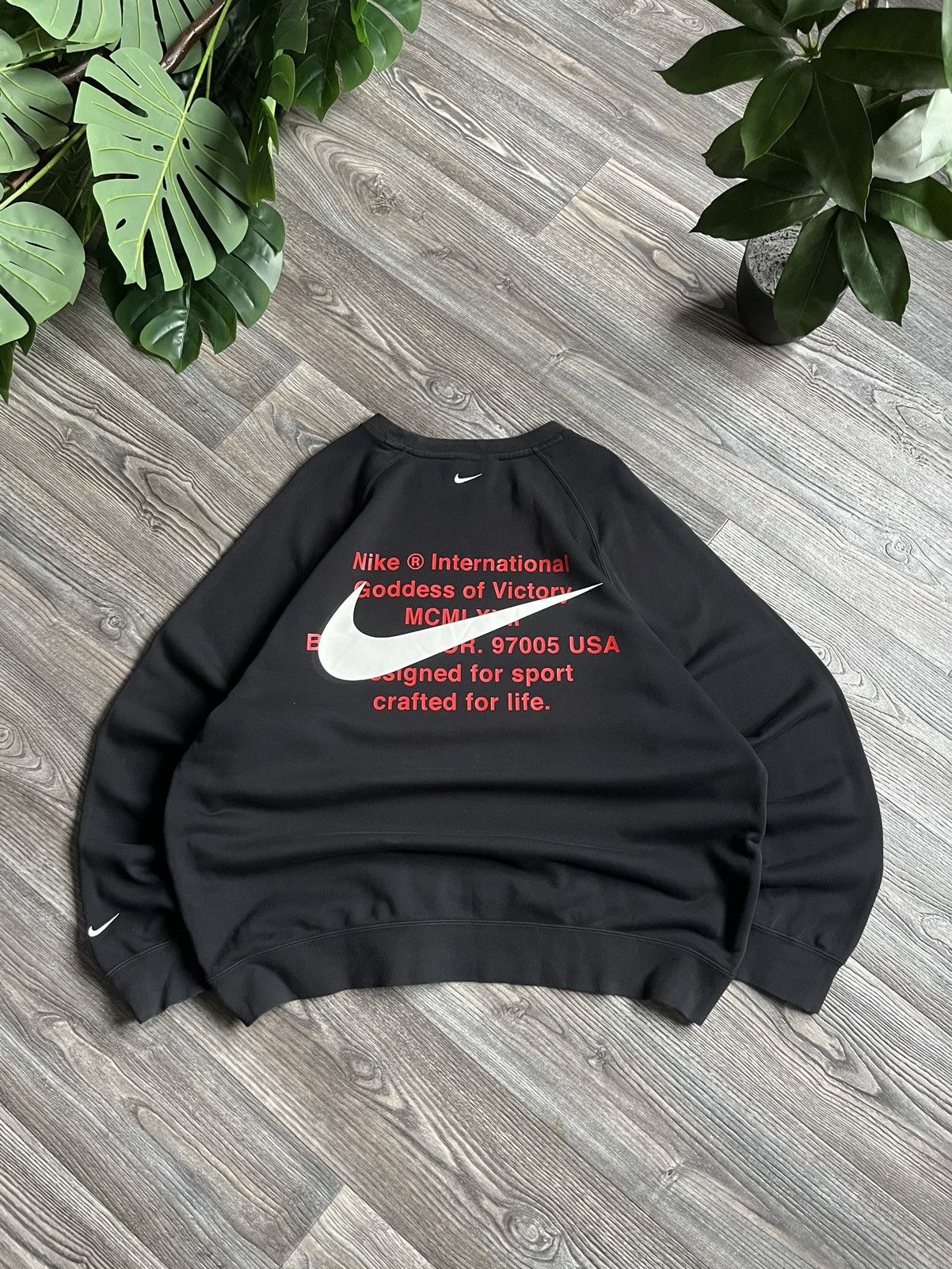 NIKE Y2K DOUBLE SWOOSH BAGGY SWEATSHIRT