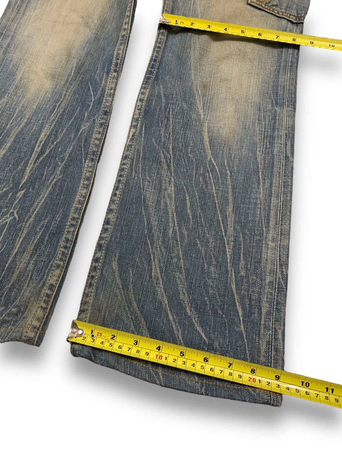 Levi's Vintage 90s Levis 707 Mud Wash Flare Bootcut Cargo Jeans Size US 32 / EU 48 - 18 Thumbnail