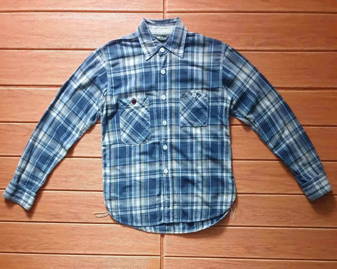 FOB Factory 💥Fob Factory checkered Japanese brand chambray shirt Size US S / EU 44-46 / 1 - 1 Thumbnail