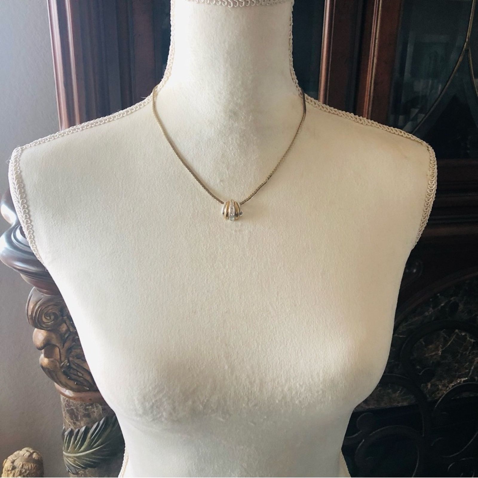 Vintage Vintage gold and silver tone stone accent necklace Size ONE SIZE - 6 Thumbnail
