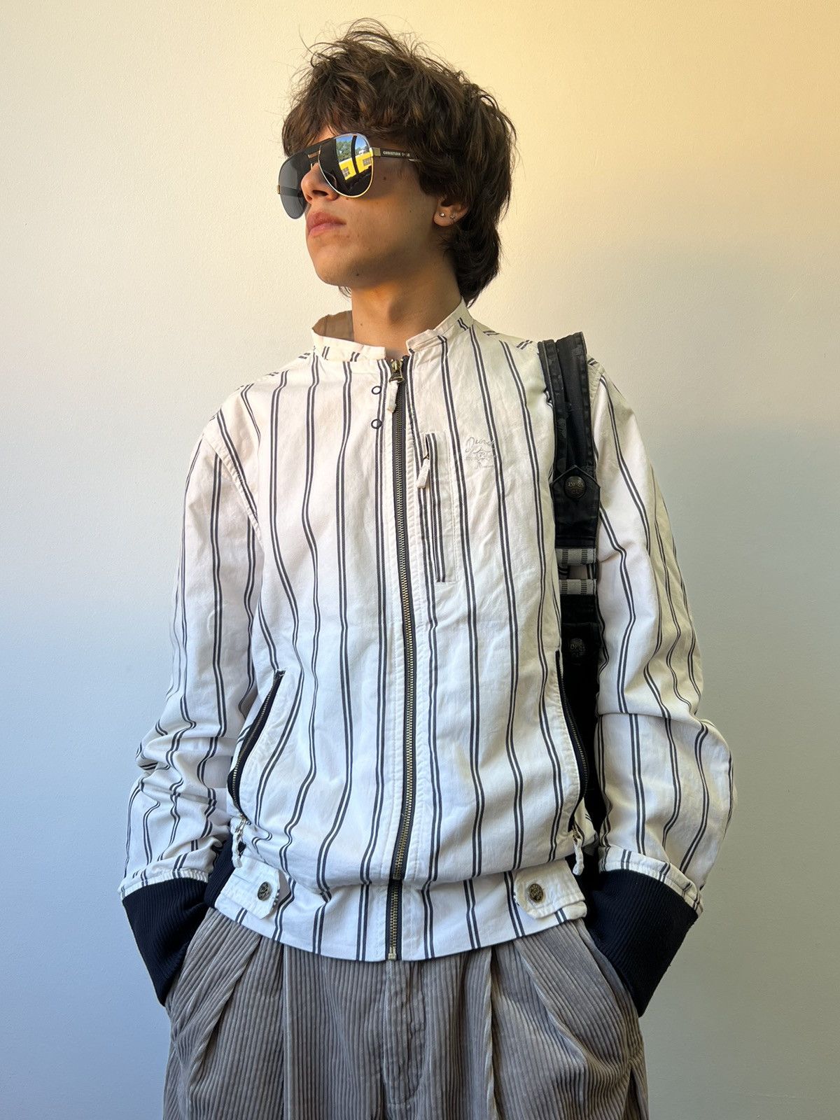 Diesel Vintage Avant Garde Diesel moto Jacket Japanese style Y2K Size US XL / EU 56 / 4 - 1 Thumbnail