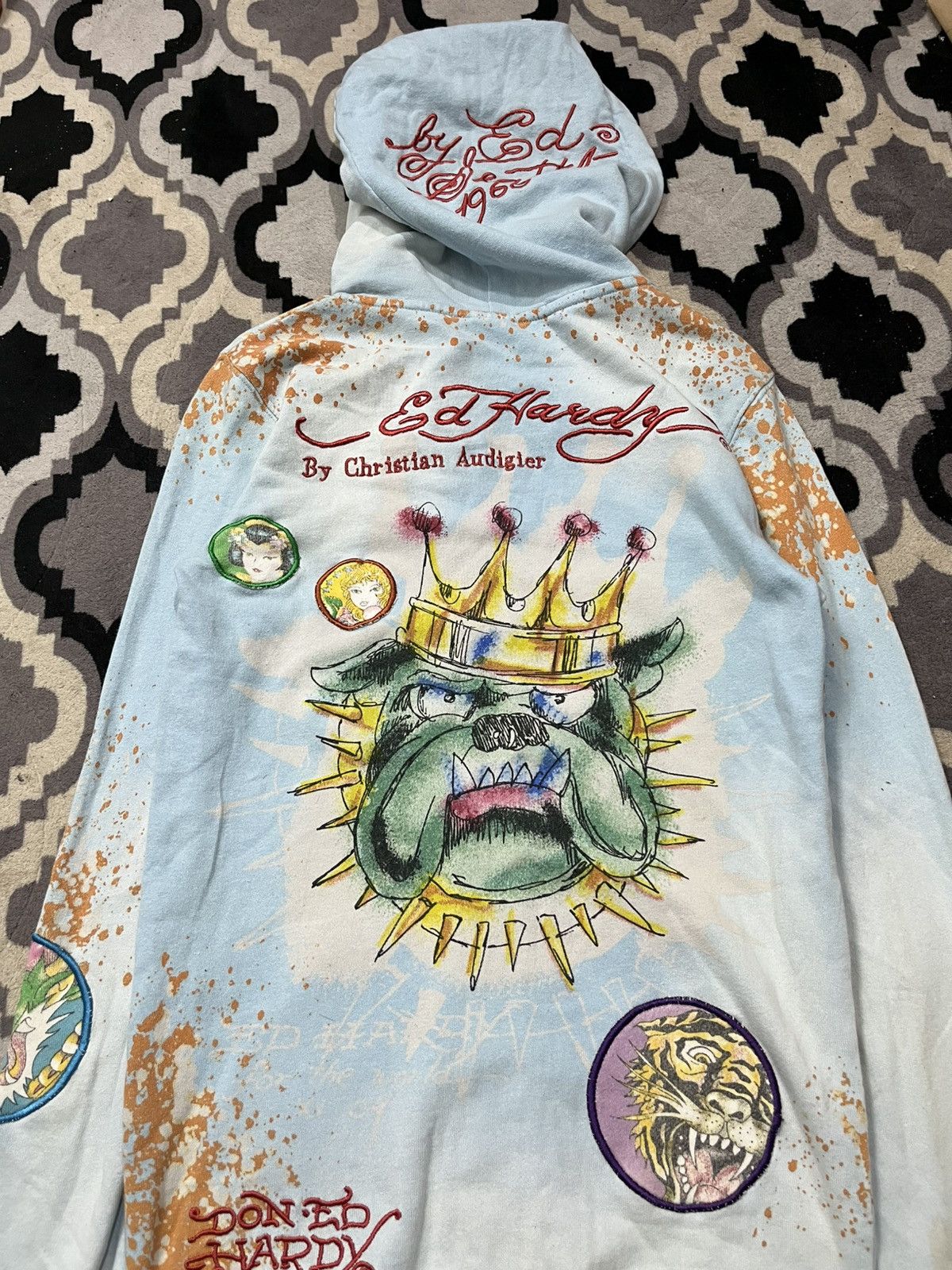 Ed Hardy Vintage y2k ed hardy patch embroidery blue sea hoodie Size US XS / EU 42 / 0 - 5 Thumbnail