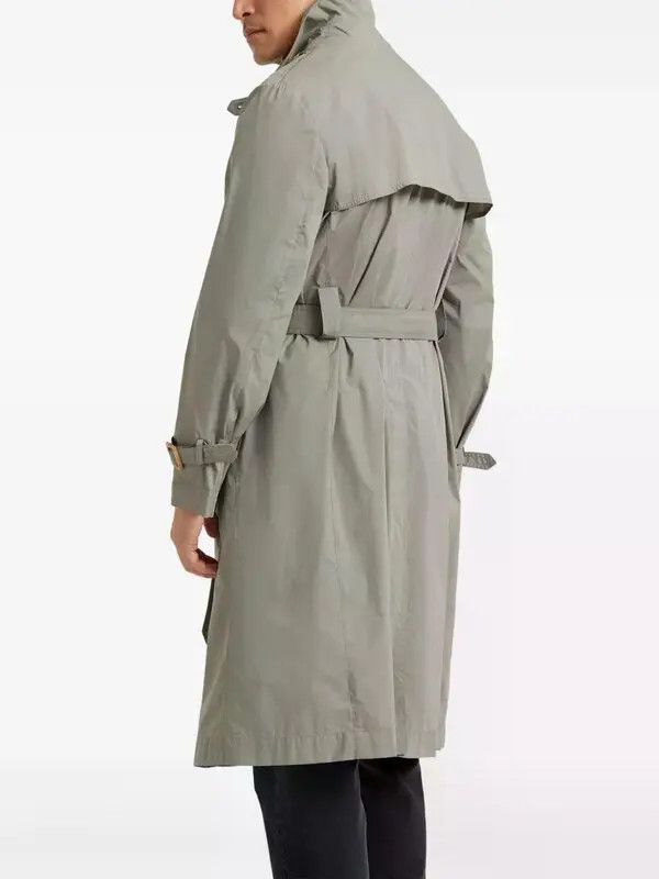 Brunello Cucinelli o1y0526 Trench Coat in Sage Green Size US M / EU 48-50 / 2 - 4 Thumbnail