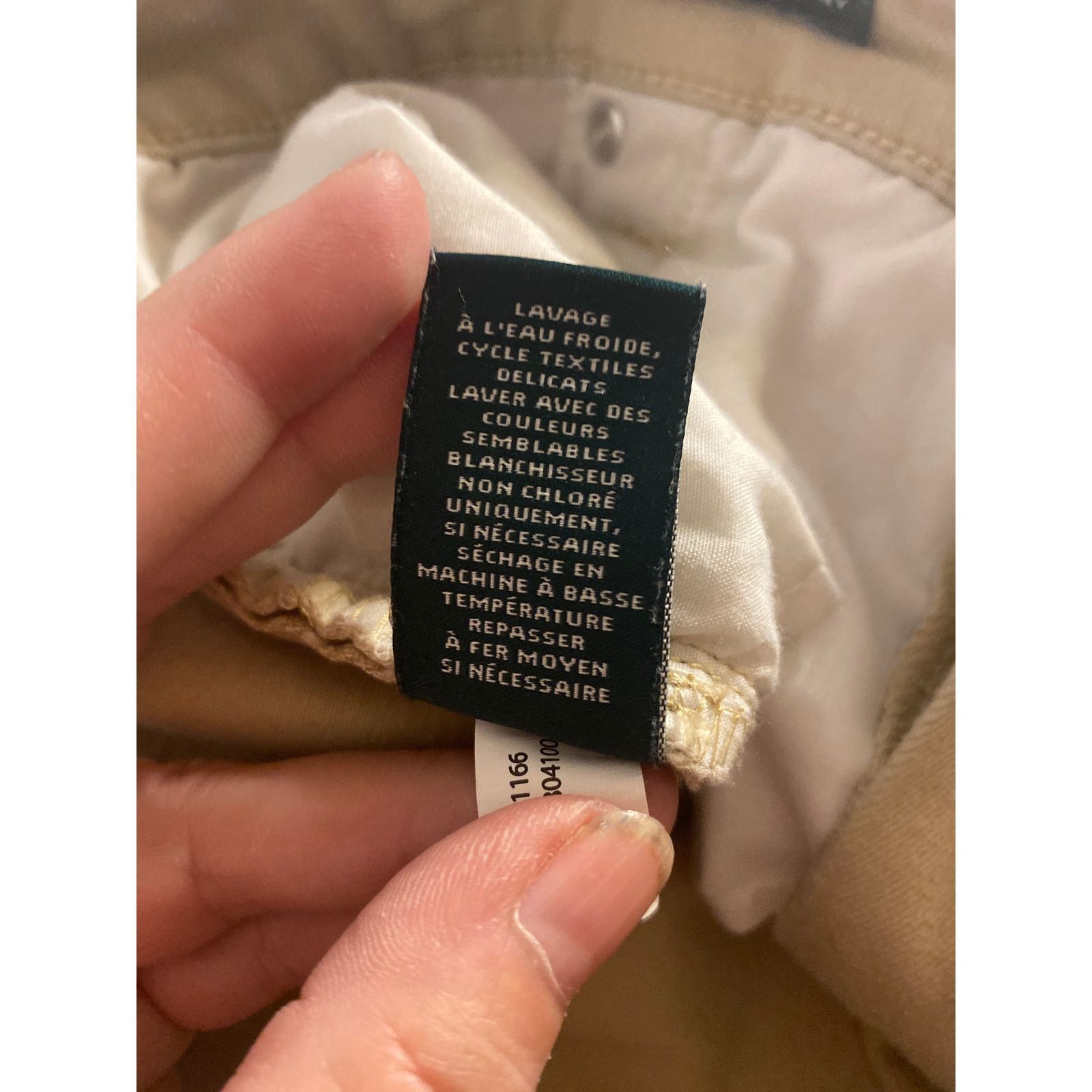 Lauren Ralph Lauren Classic Minimalist Neutral Khaki Skinny Ankle Ralph Lauren Size 38" / US 16 / IT 52 - 6 Thumbnail