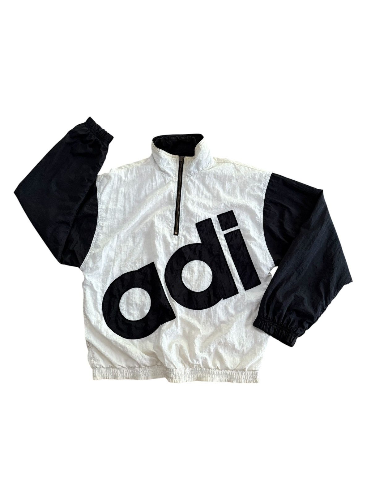 Adidas VINTAGE ADIDAS HALF ZIPPER JACKET Size US L / EU 52-54 / 3 - 1 Thumbnail