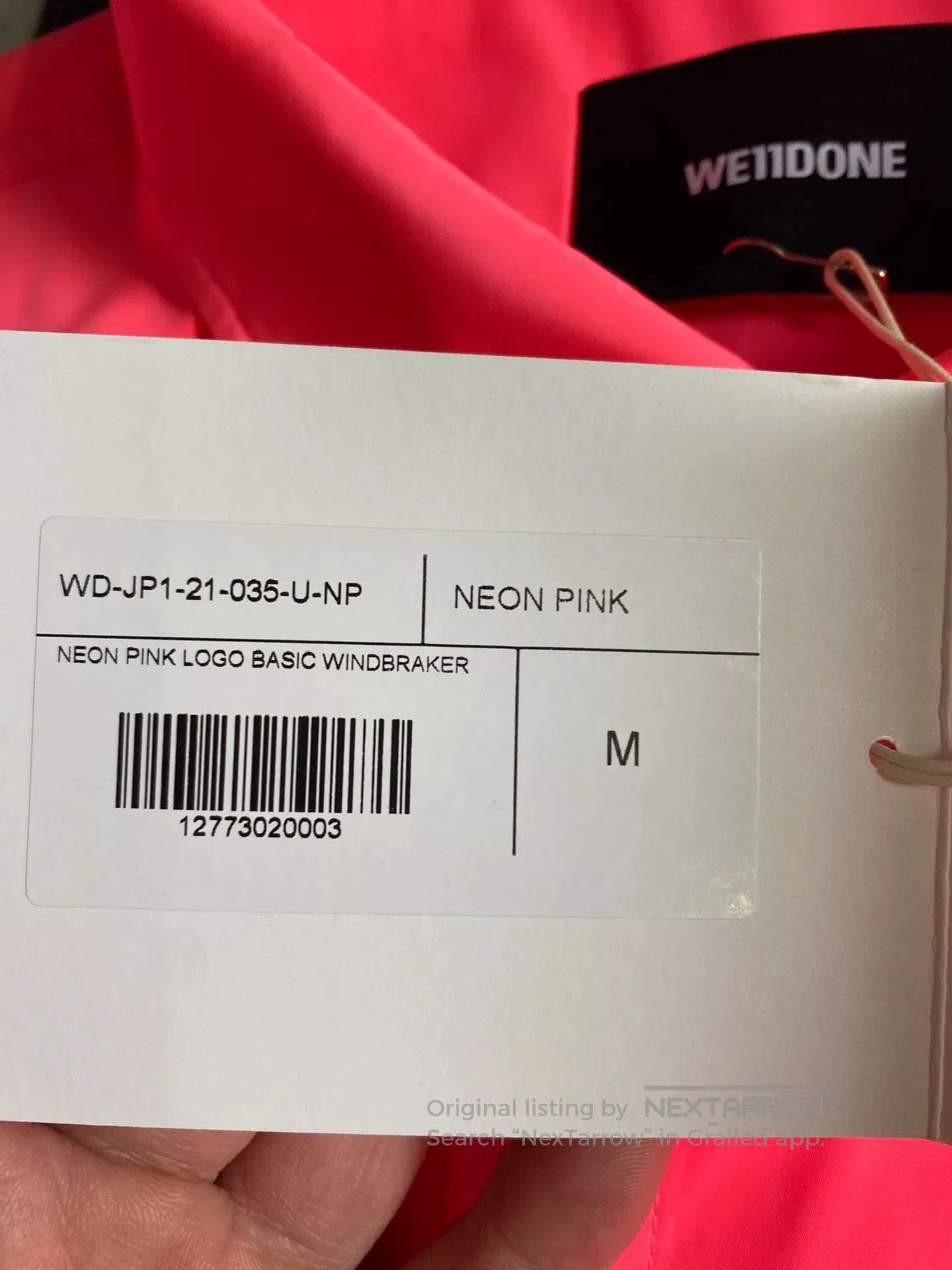 WE11DONE we11done logo jacket with tag in size M. Size US M / EU 48-50 / 2 - 4 Thumbnail