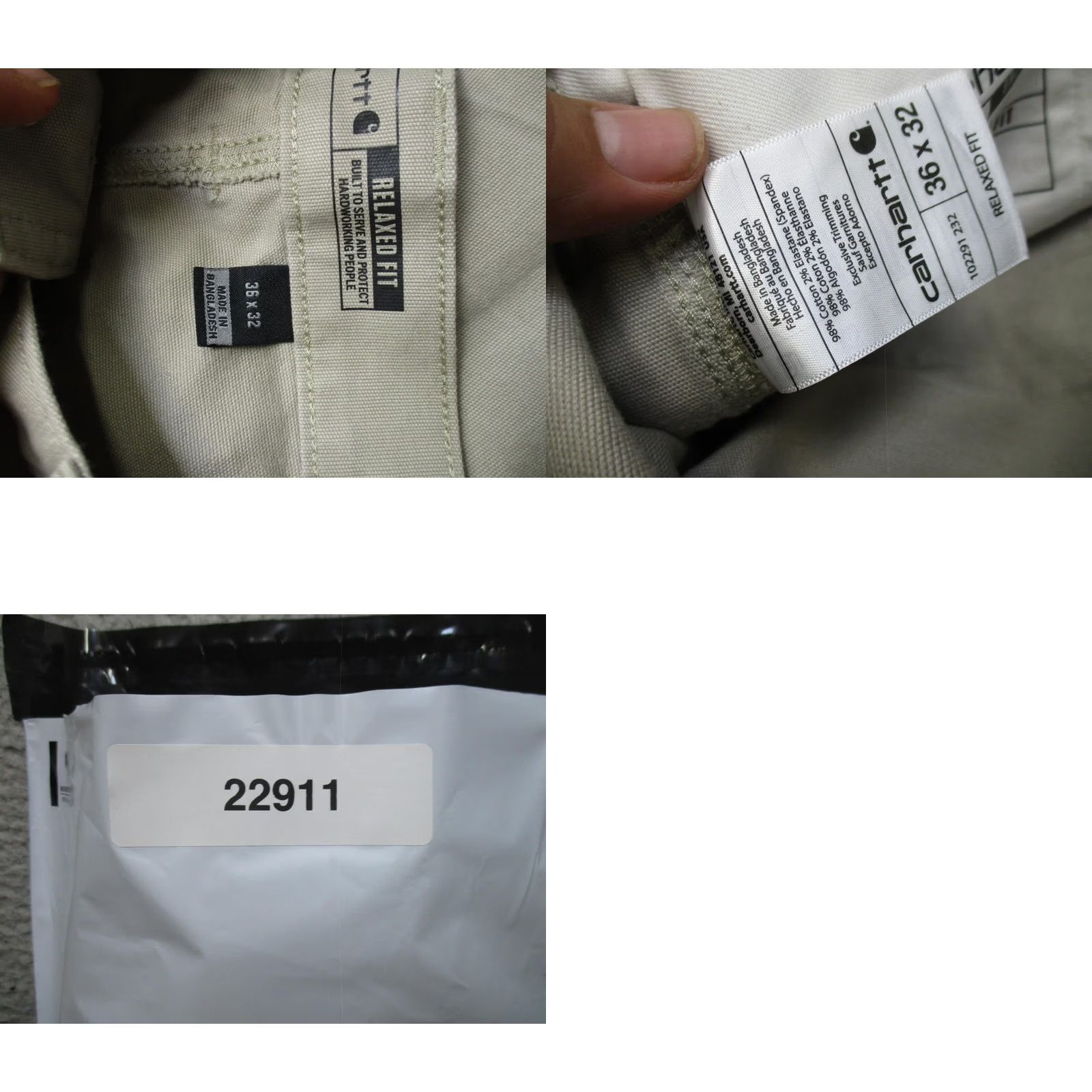 Carhartt Carhartt Pants Mens 36 Beige Carpenter Rugged Flex Relaxed Workwear Size US 36 / EU 52 - 9 Thumbnail