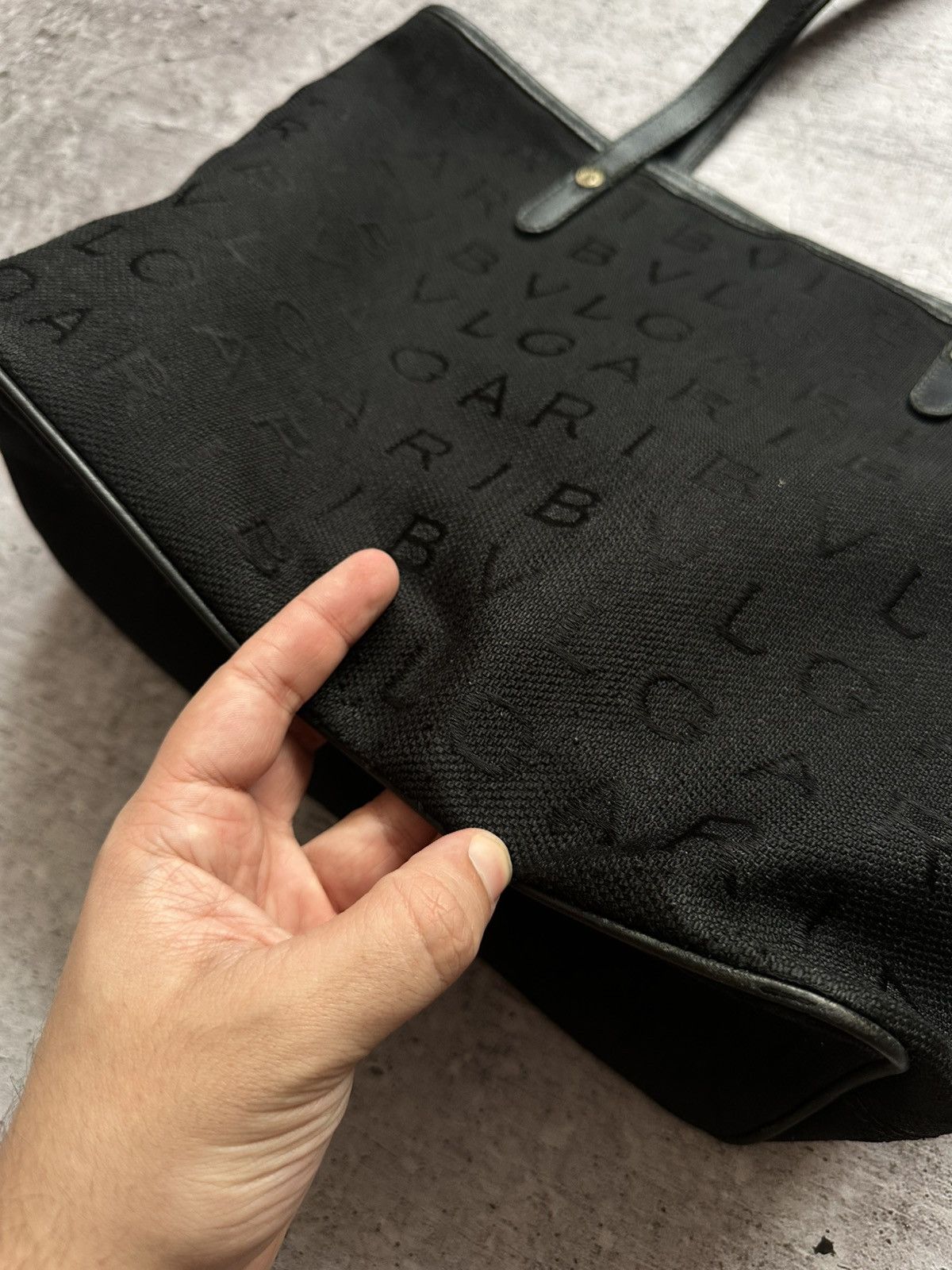 Bvlgari × Vintage Women's Bvlgari Monogram Black Handle Bag Size ONE SIZE - 20 Thumbnail
