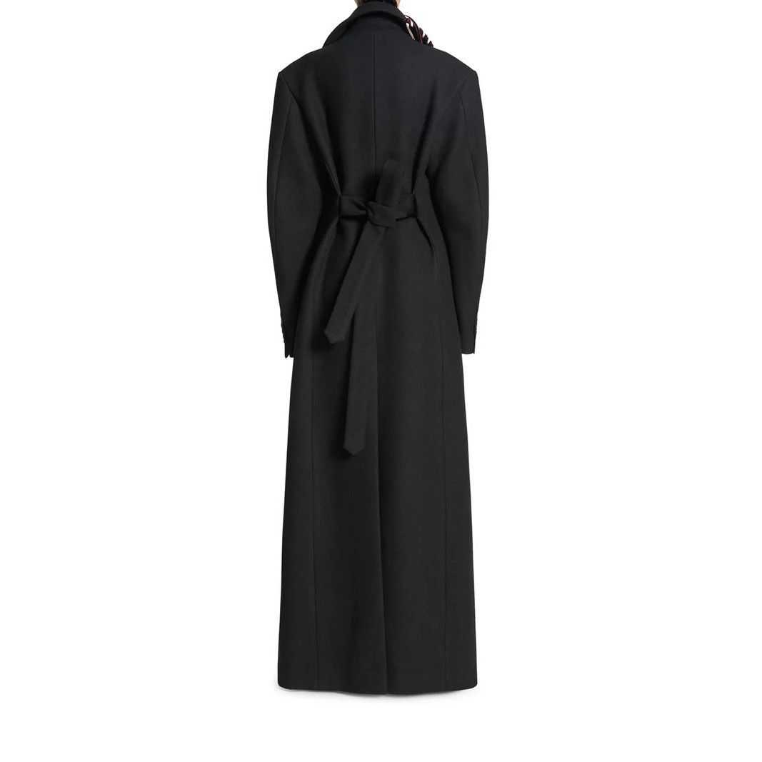 Dries Van Noten DRIES VAN NOTEN Decorated Black Wool Coat New & Authentic (W Size S / US 4 / IT 40 - 2 Thumbnail