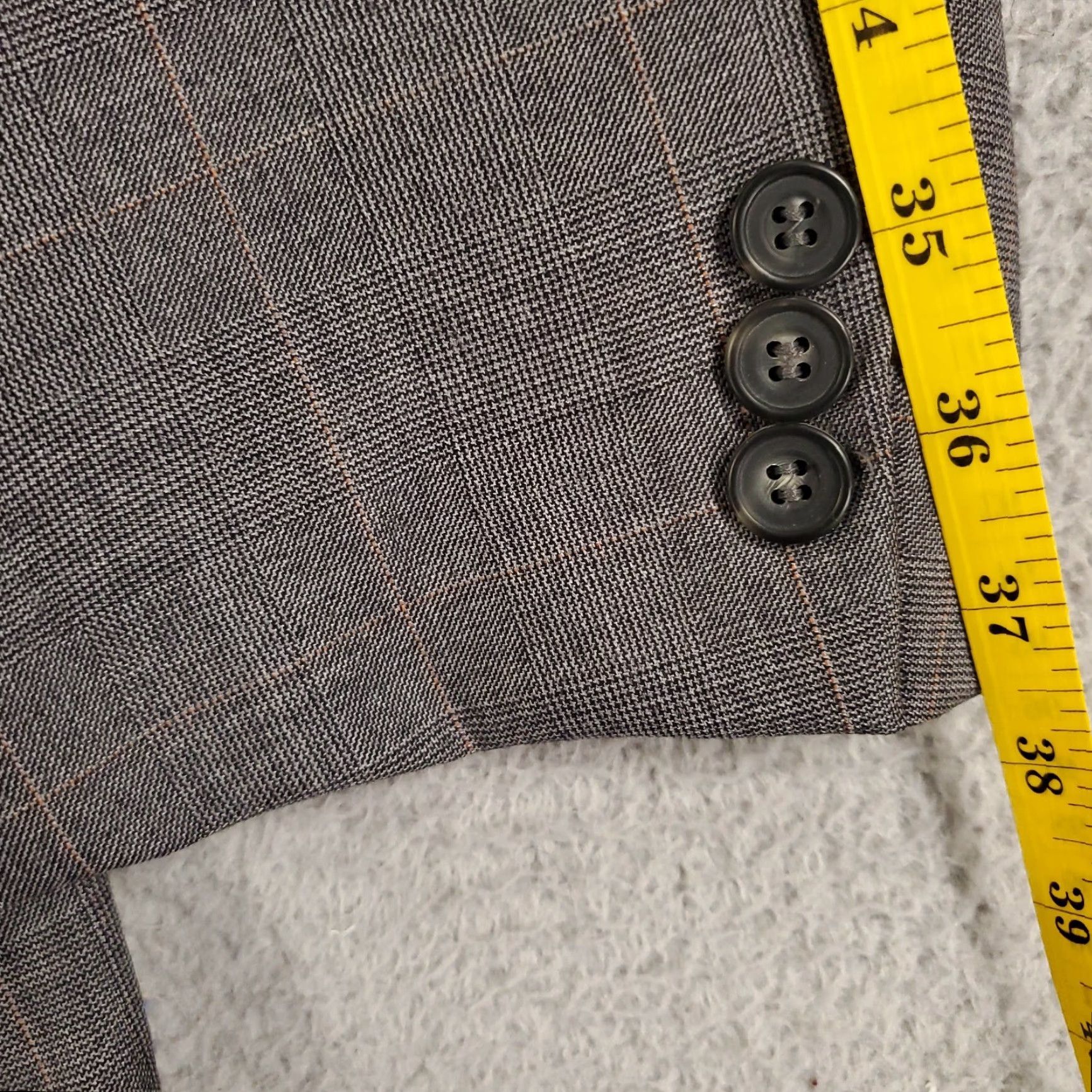 Doublet Vito Rufolo Suit Jacket Mens 44 Wool Double-Breasted Gray Vintage? Size 44R - 6 Thumbnail