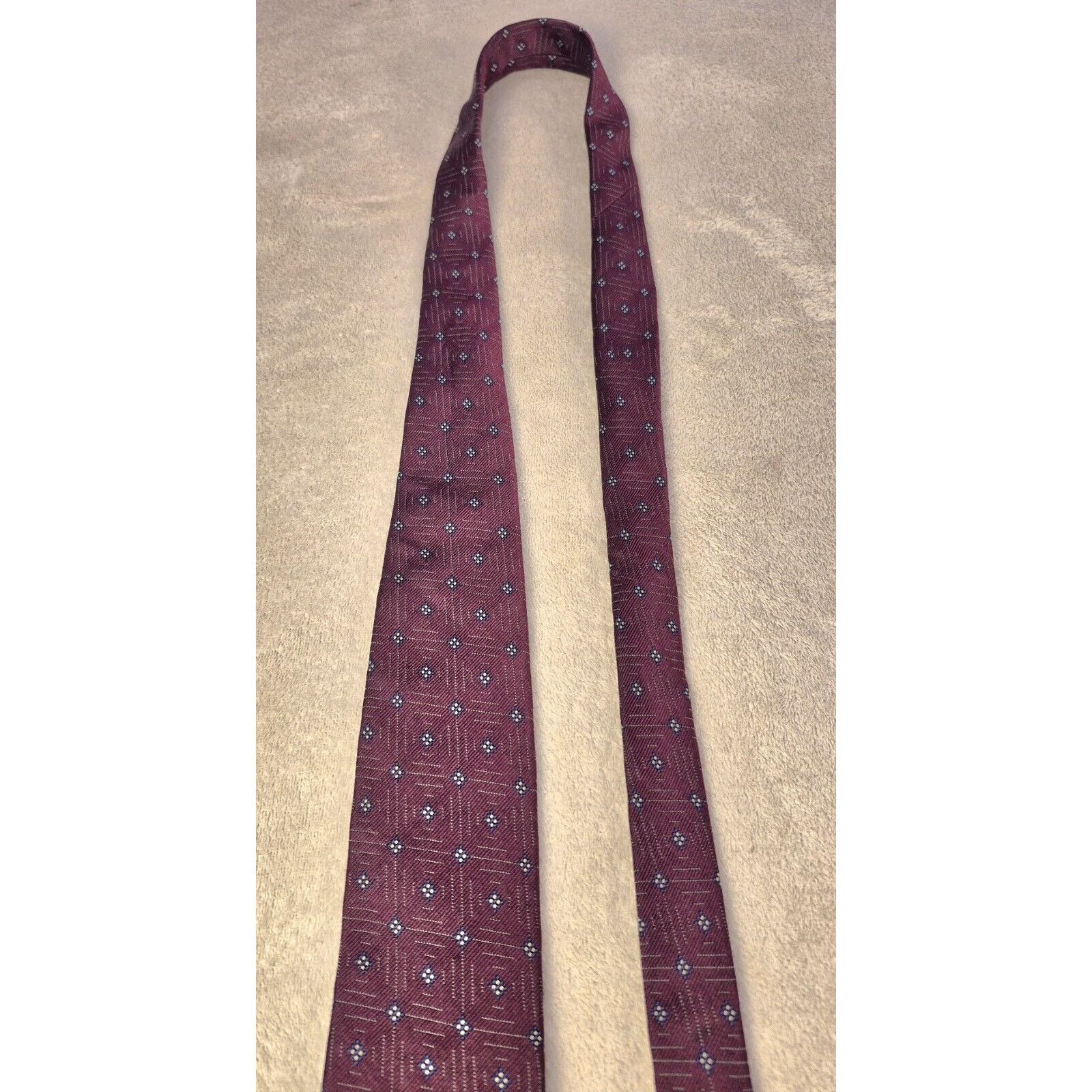 Polo Ralph Lauren Vintage Polo Ralph Lauren Silk Tie Red Geometric Necktie Size ONE SIZE - 6 Thumbnail