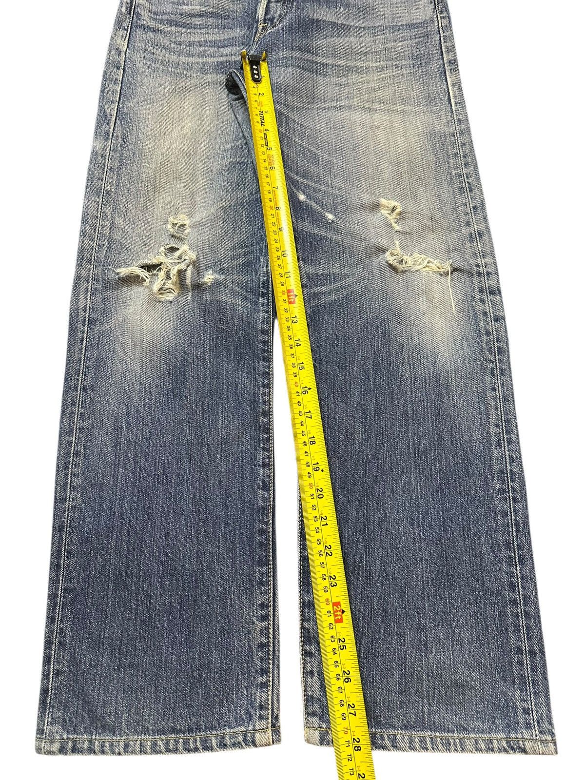 Levi's Vintage Levis 501 Blue Faded Wash Distressed Style Jeans Size US 30 / EU 46 - 15 Thumbnail